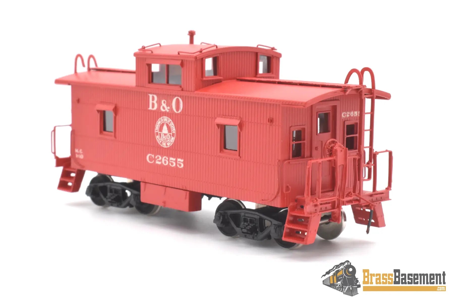 Ho Brass - Omi 3804.1 Baltimore & Ohio B&O I - 10 Caboose C2655 Post Rebuild