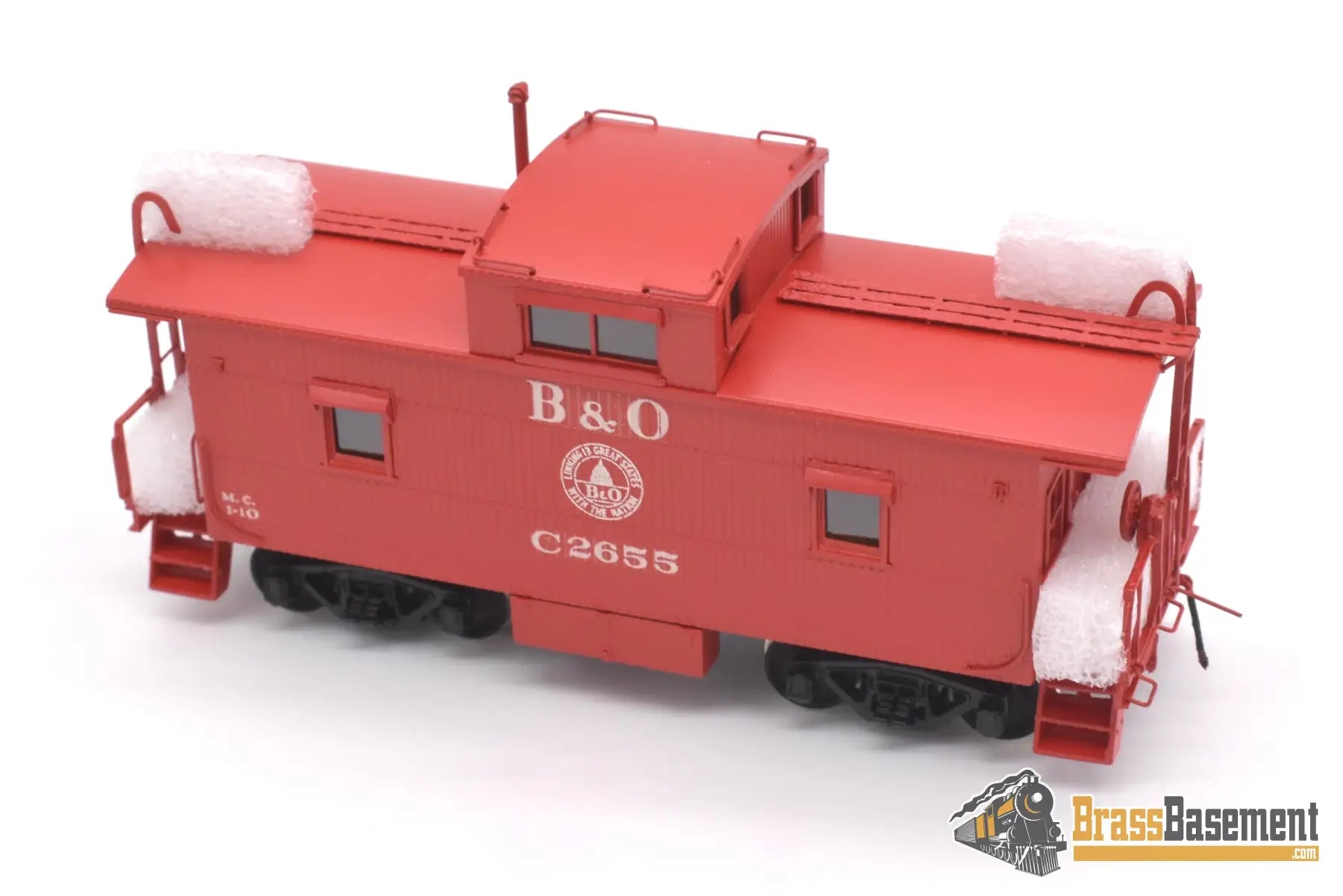 Ho Brass - Omi 3804.1 Baltimore & Ohio B&O I - 10 Caboose C2655 Post Rebuild