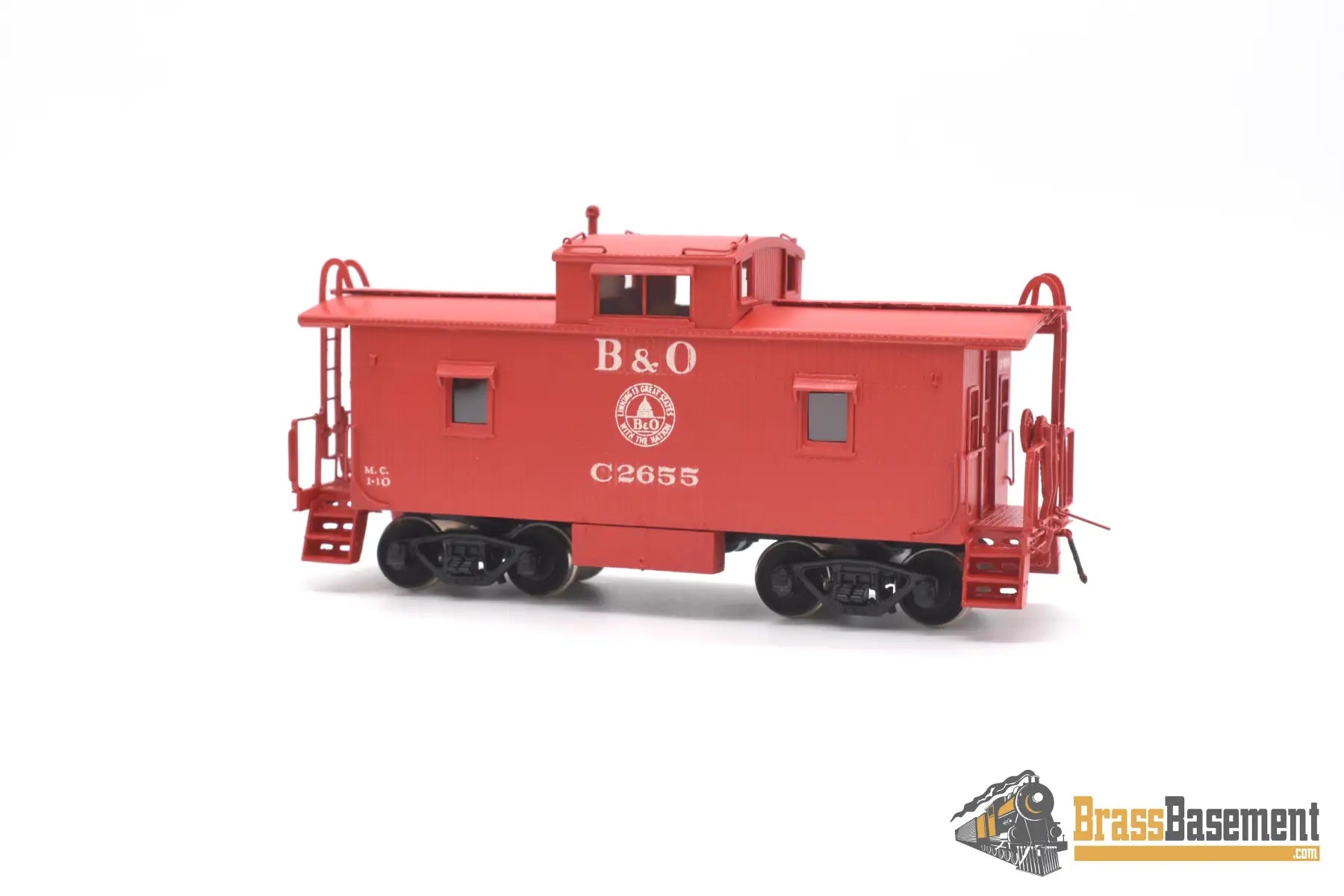 Ho Brass - Omi 3804.1 Baltimore & Ohio B&O I - 10 Caboose C2655 Post Rebuild