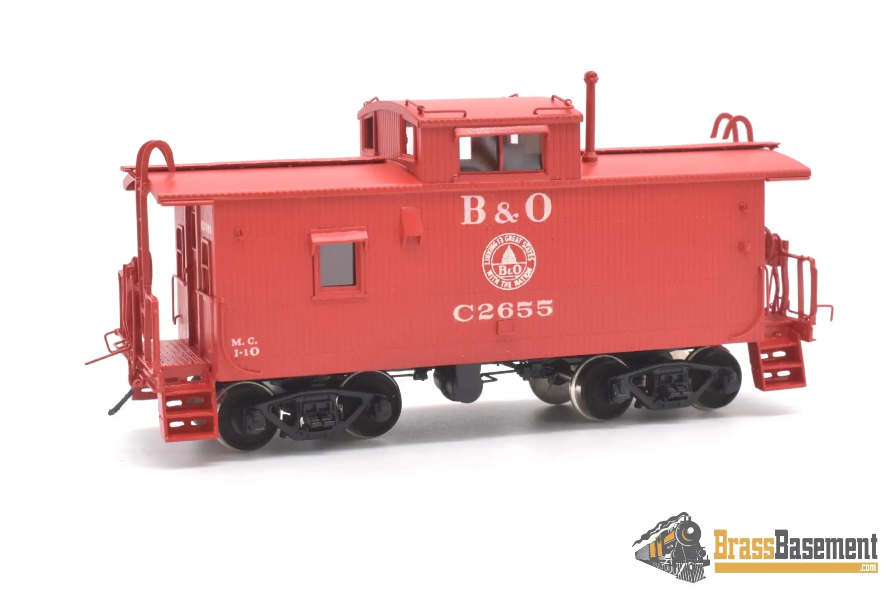 Ho Brass - Omi 3804.1 Baltimore & Ohio B&O I - 10 Caboose C2655 Post Rebuild