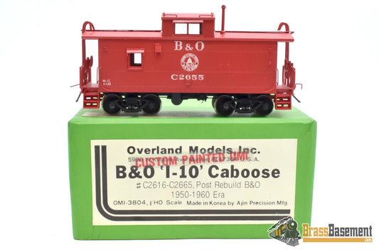 Ho Brass - Omi 3804.1 Baltimore & Ohio B&O I - 10 Caboose C2655 Post Rebuild