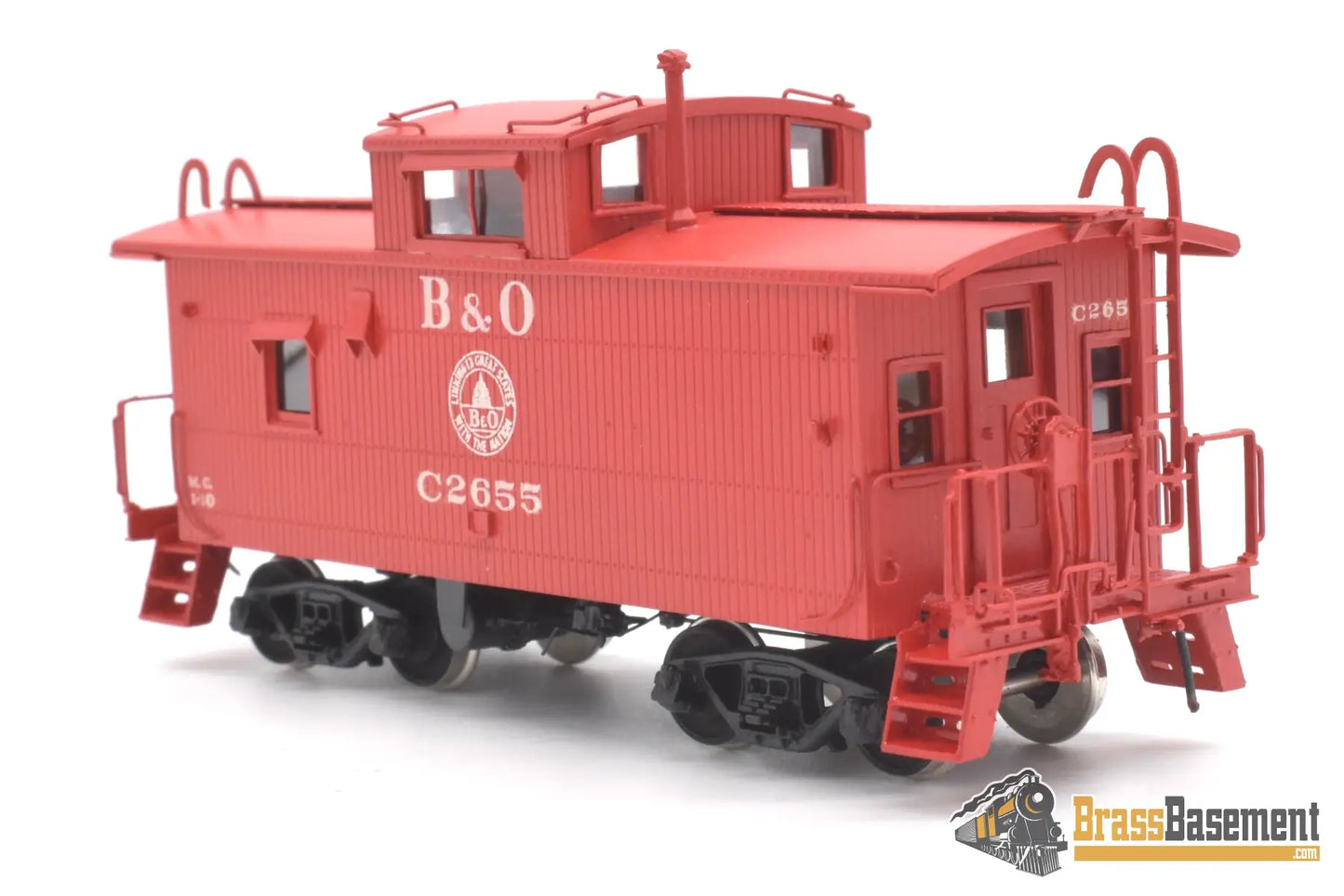 Ho Brass - Omi 3804.1 Baltimore & Ohio B&O I - 10 Caboose C2655 Post Rebuild