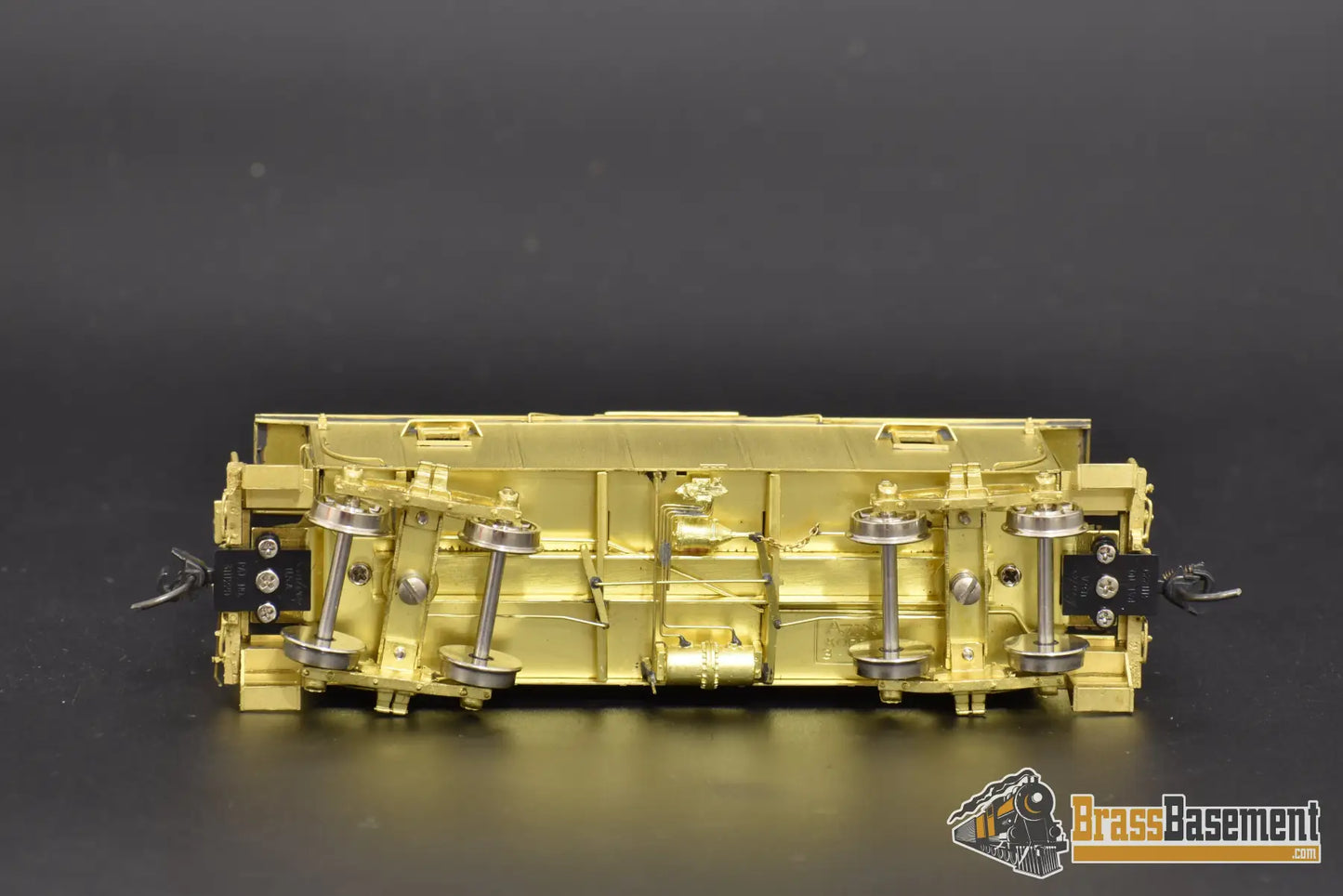 Ho Brass - Omi 3825 Central Of New Jersey Cnj Plywood Caboose W/Andrews Trucks