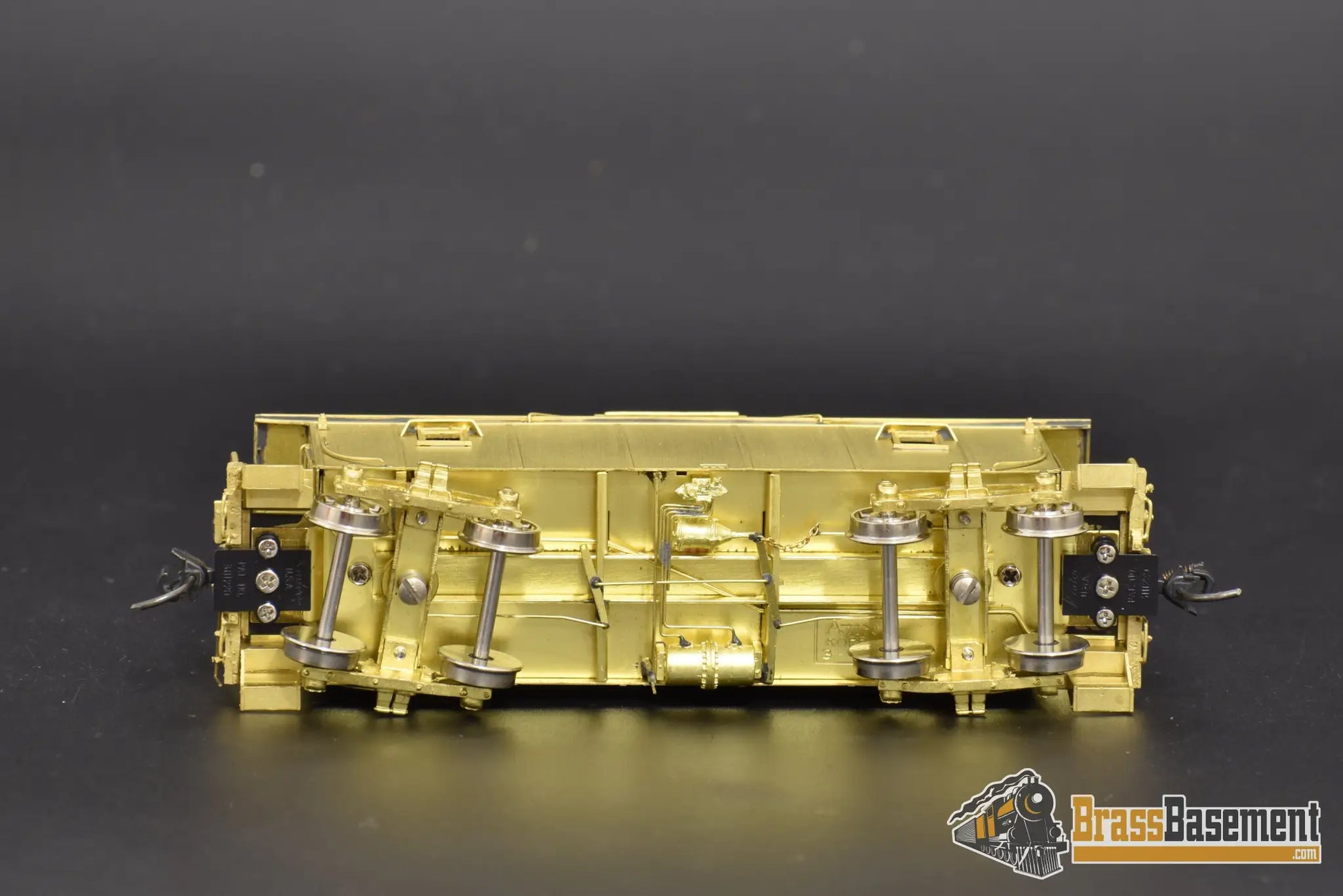 Ho Brass - Omi 3825 Central Of New Jersey Cnj Plywood Caboose W/Andrews Trucks
