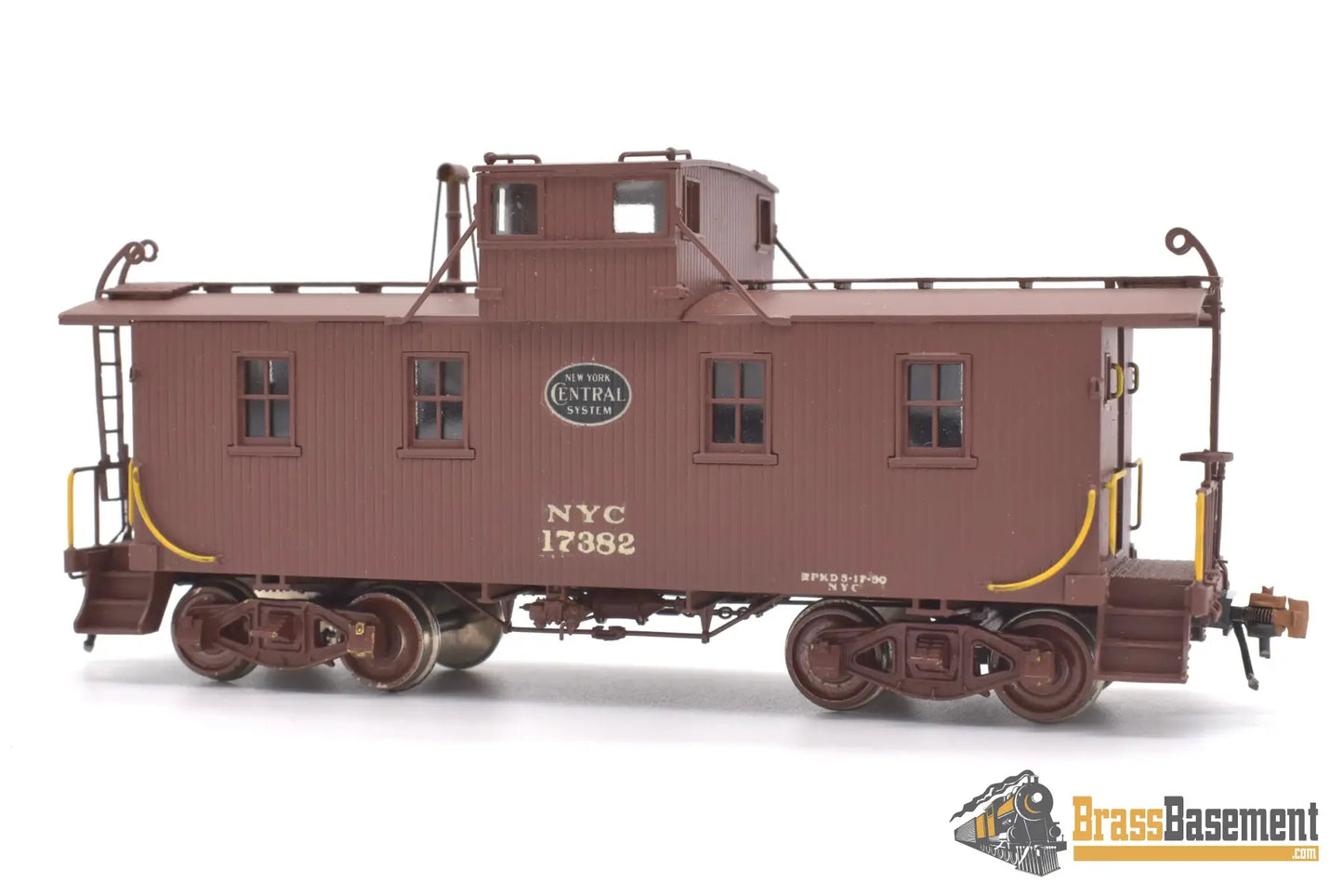 Ho Brass - Omi 3884 New York Central Nyc Wood Sheathed Caboose #17382 C/P