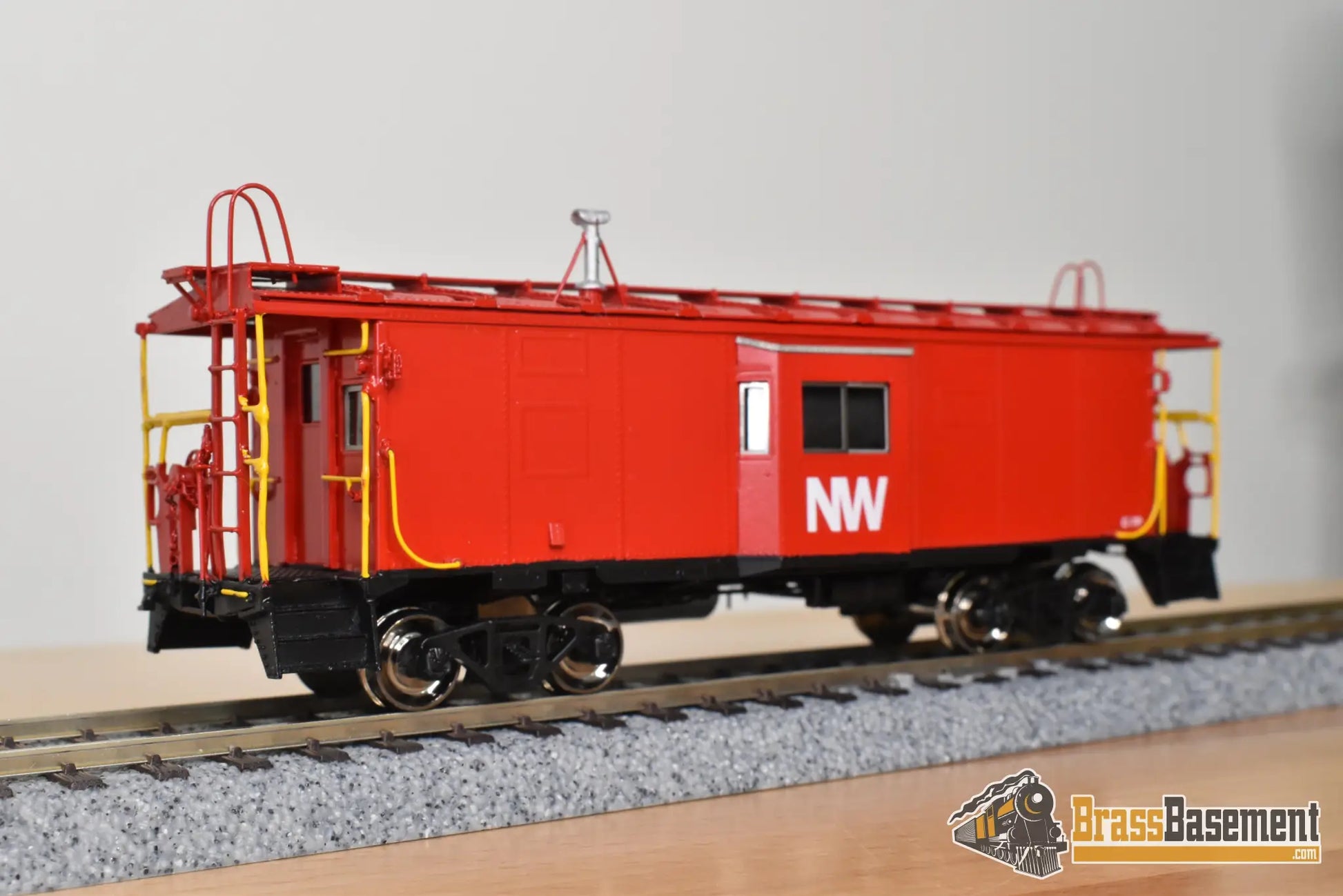 HO Brass - OMI 3890.1 N&W Norfolk & Western Bay Window B-W Caboose - FP Red 1994 Caboose