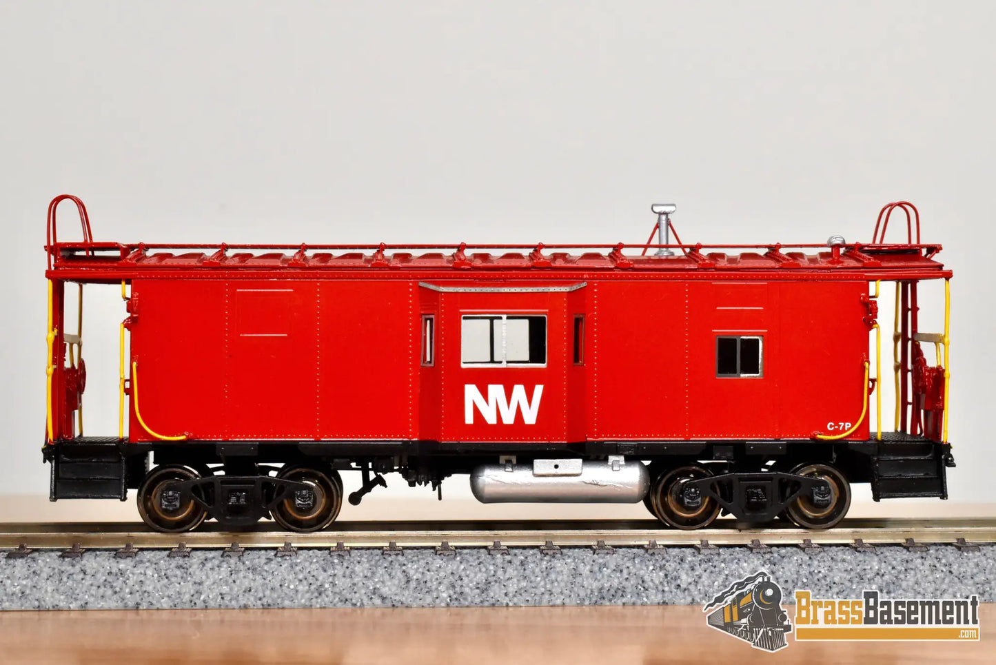 HO Brass - OMI 3890.1 N&W Norfolk & Western Bay Window B-W Caboose - FP Red 1994 Caboose