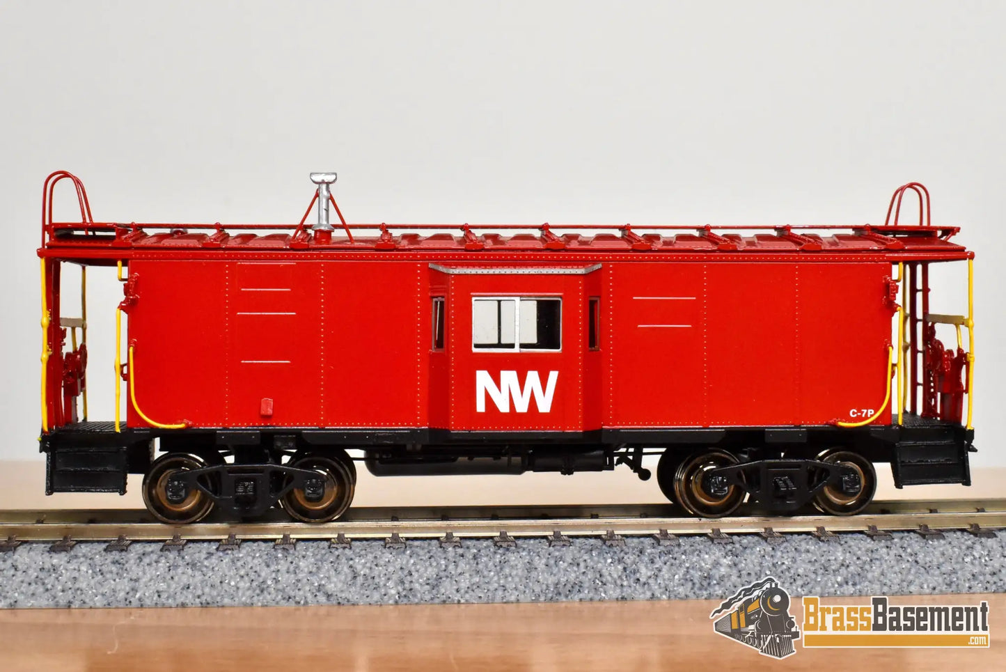 HO Brass - OMI 3890.1 N&W Norfolk & Western Bay Window B-W Caboose - FP Red 1994 Caboose