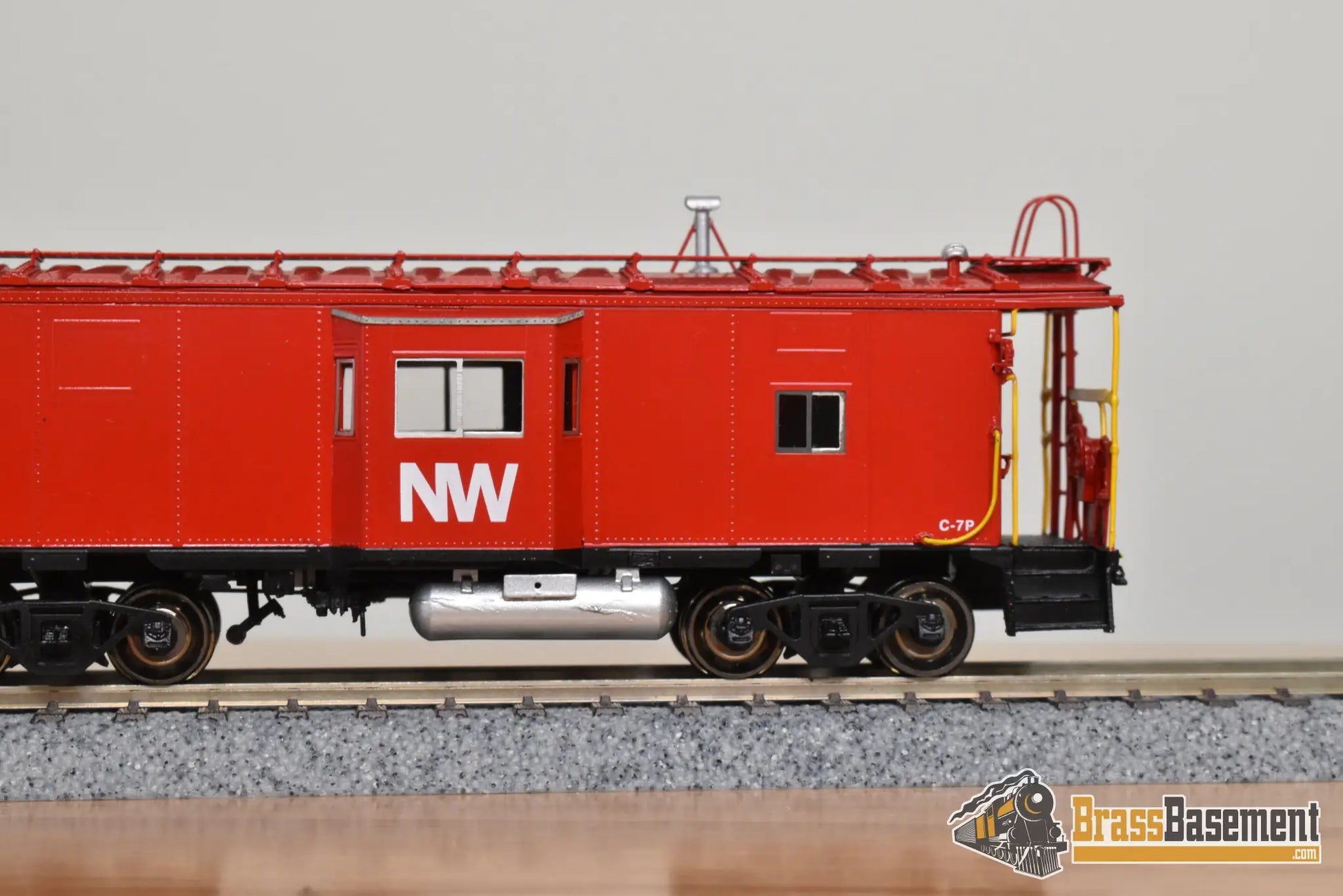 HO Brass - OMI 3890.1 N&W Norfolk & Western Bay Window B-W Caboose - FP Red 1994 Caboose