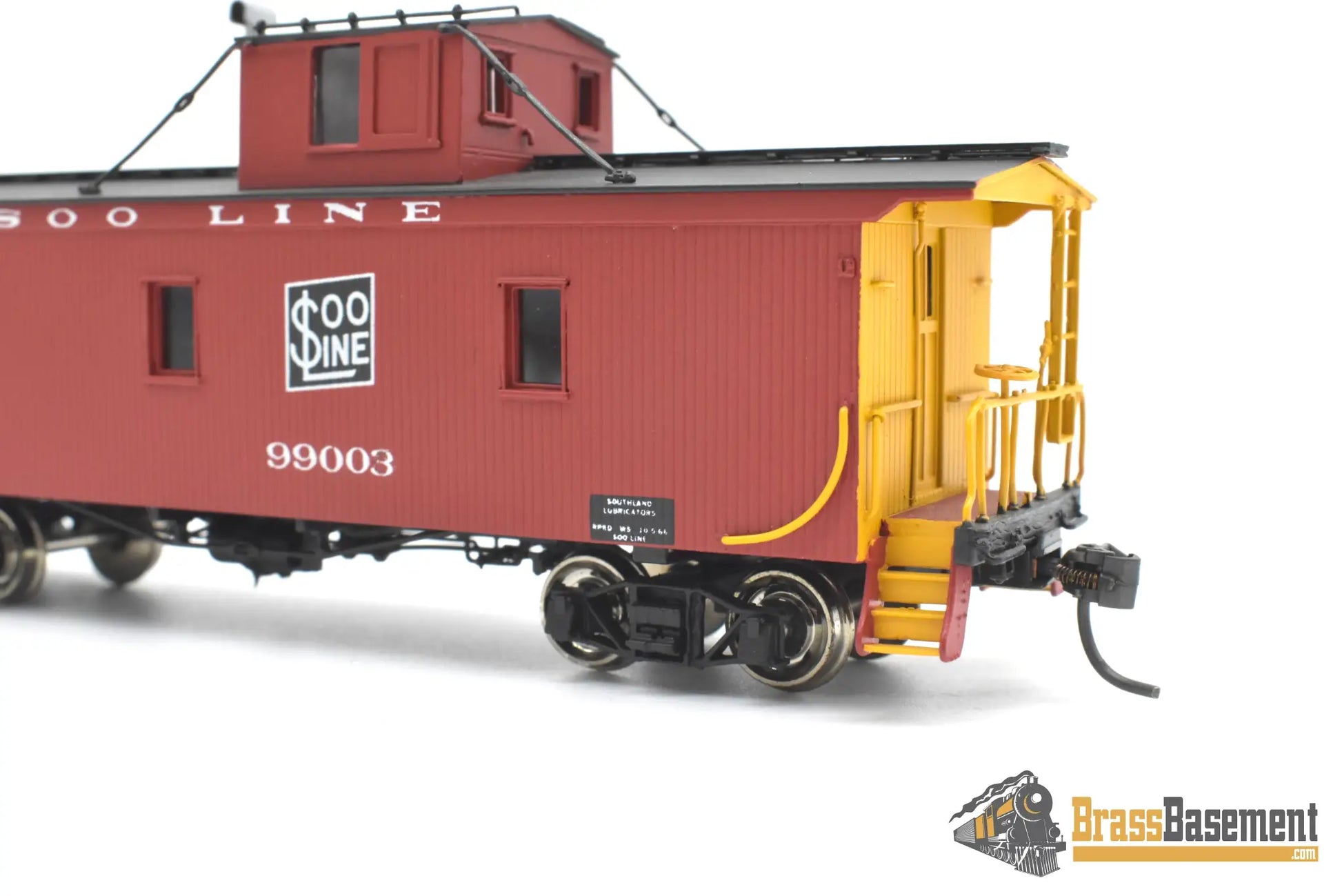 HO Brass - OMI 3920.1 Soo Line Wood Sheath Caboose #99003 - F/P Red Caboose