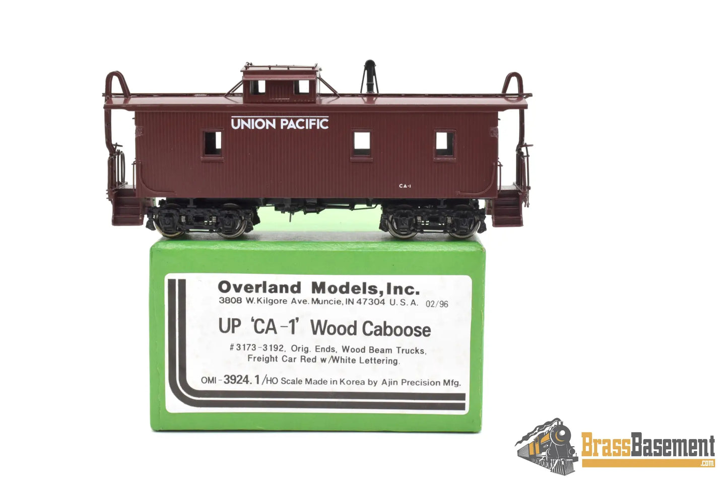 Ho Brass - Omi 3924.1 Union Pacific Up Ca - 1 Caboose Freight Car Red New