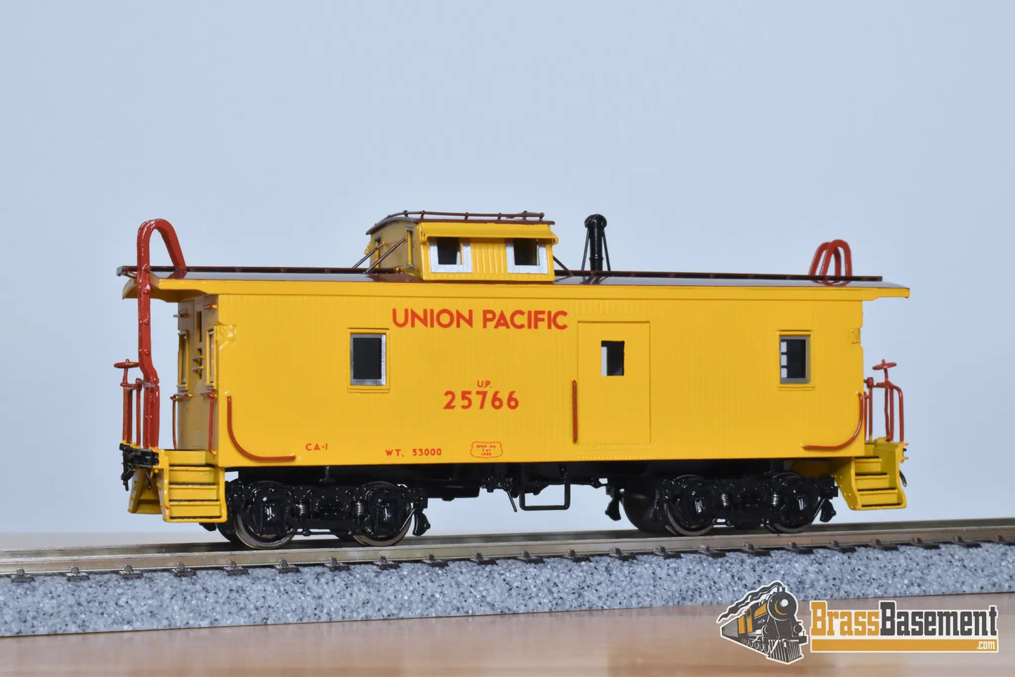 HO Brass - OMI 3925.1 Union Pacific UP CA-1 Caboose #25766 Armor Yellow - Mint Caboose