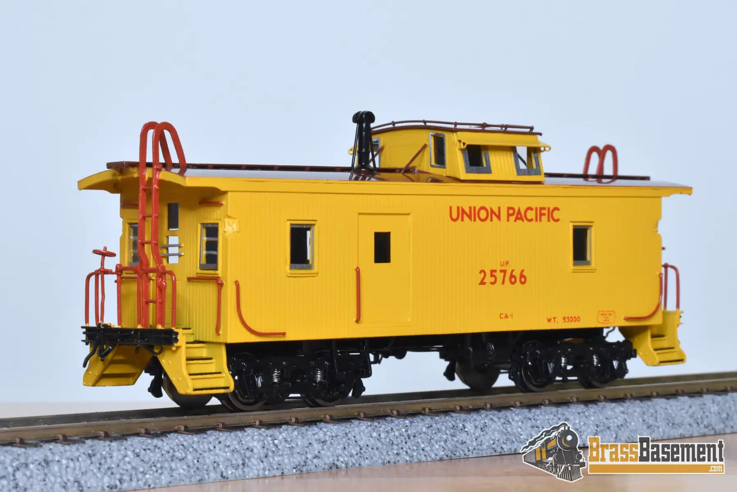 HO Brass - OMI 3925.1 Union Pacific UP CA-1 Caboose #25766 Armor Yellow - Mint Caboose