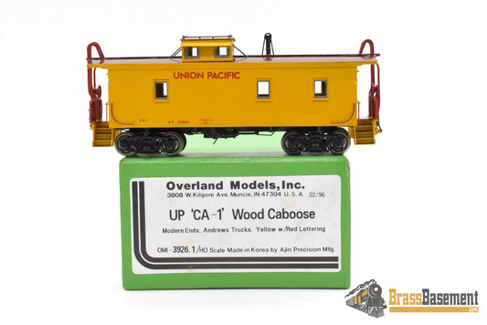 Ho Brass - Omi 3926.1 Union Pacific Up Ca - 1 Caboose Armor Yellow New