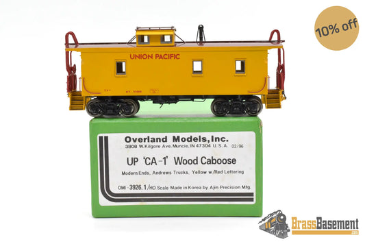 Ho Brass - Omi 3926.1 Union Pacific Up Ca - 1 Caboose Armor Yellow New
