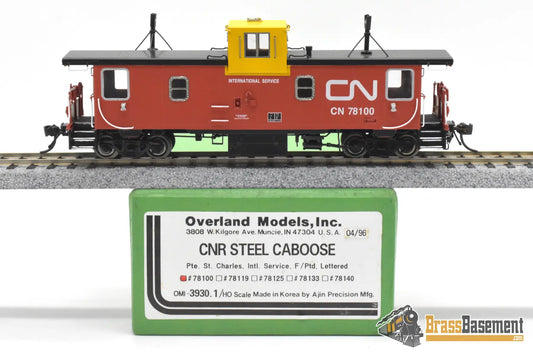 HO Brass - OMI 3930.1 CNR Canadian National Steel Caboose #78100 - FP International Diesel