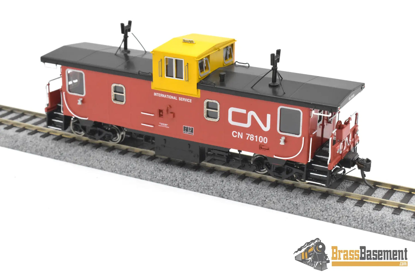 HO Brass - OMI 3930.1 CNR Canadian National Steel Caboose #78100 - FP International Diesel