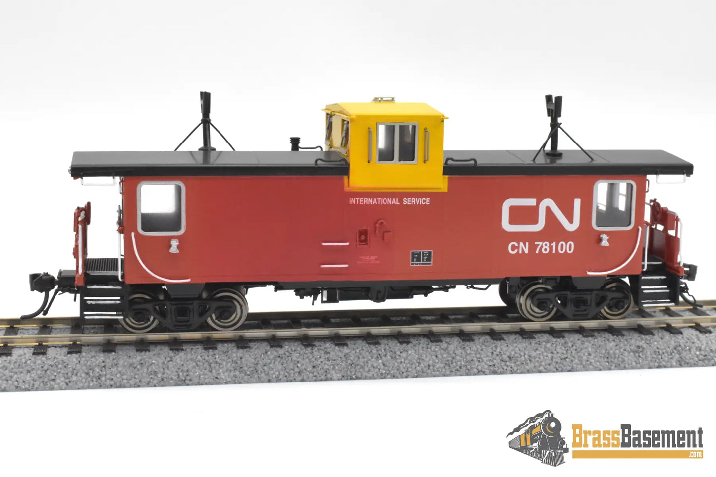 HO Brass - OMI 3930.1 CNR Canadian National Steel Caboose #78100 - FP International Diesel