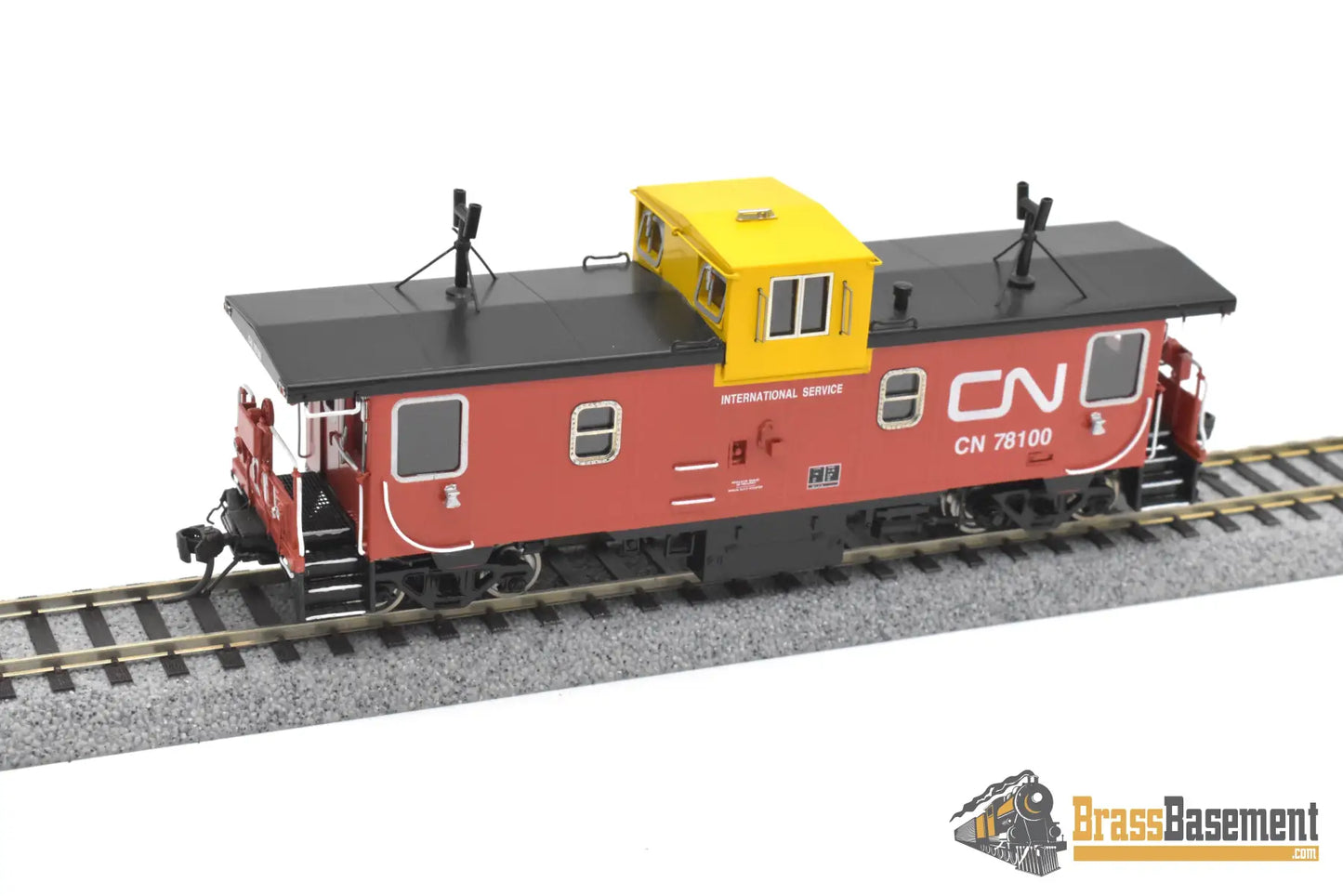 HO Brass - OMI 3930.1 CNR Canadian National Steel Caboose #78100 - FP International Diesel