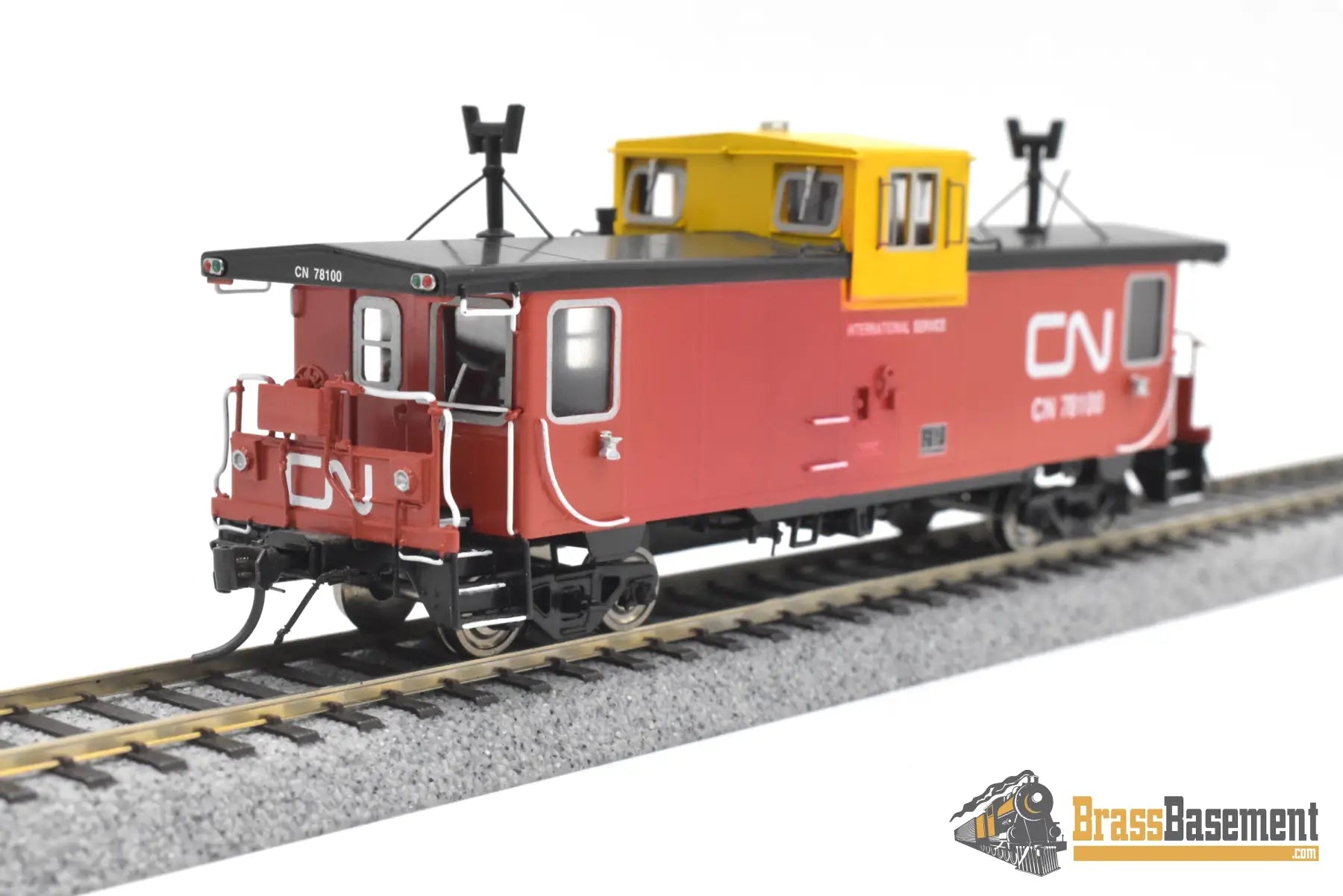 HO Brass - OMI 3930.1 CNR Canadian National Steel Caboose #78100 - FP International Diesel