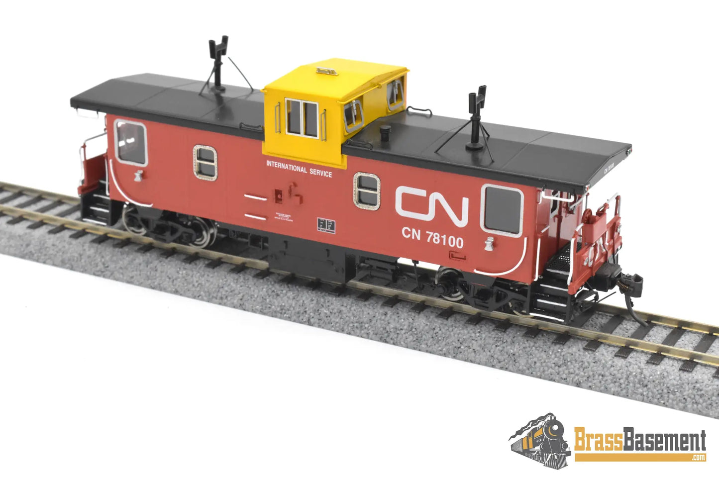 HO Brass - OMI 3930.1 CNR Canadian National Steel Caboose #78100 - FP International Diesel