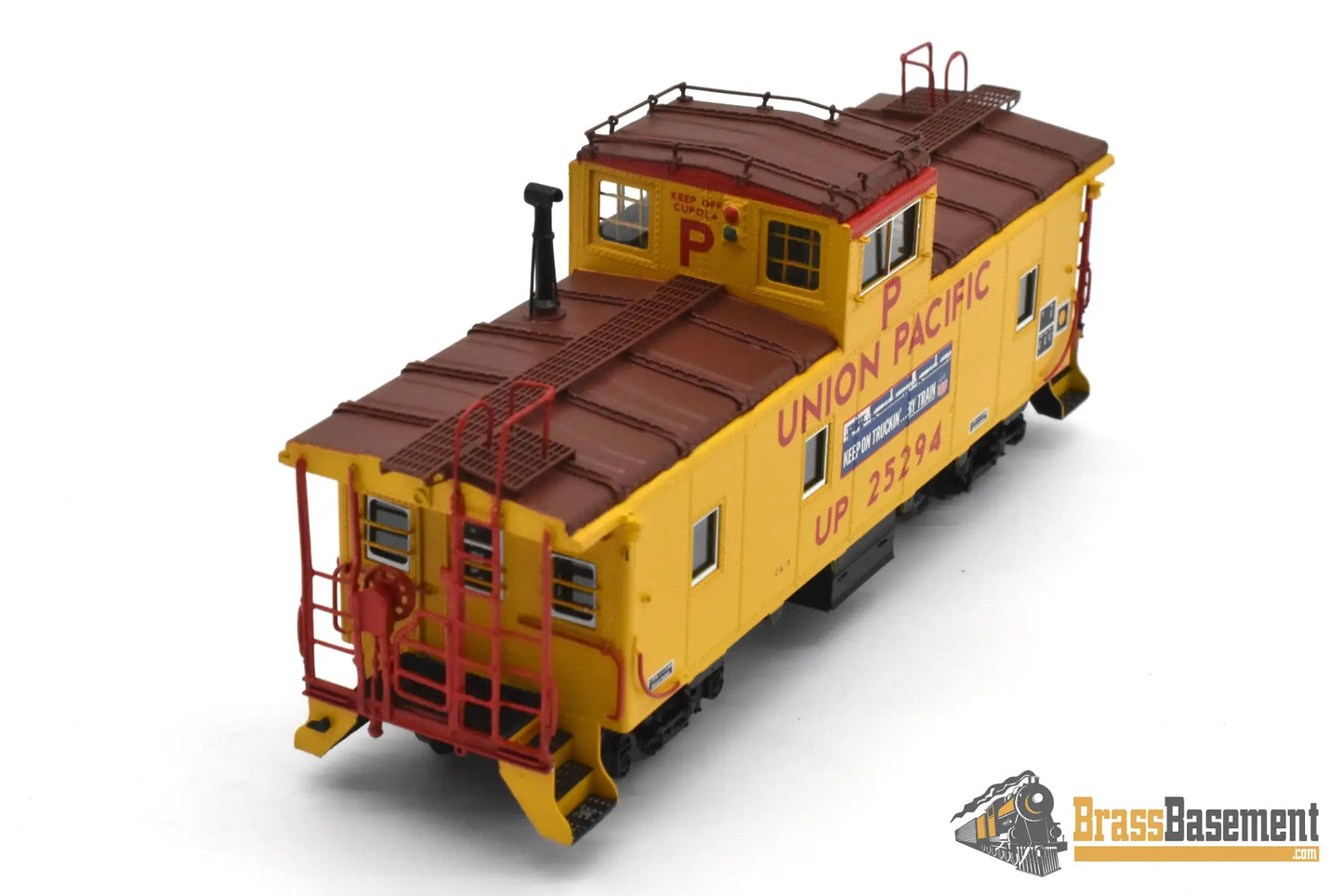 HO Brass - OMI 3972.1 Union Pacific UP CA-5 Caboose #25294 ’Keep on Truckin BY TRAIN’- MINT Caboose