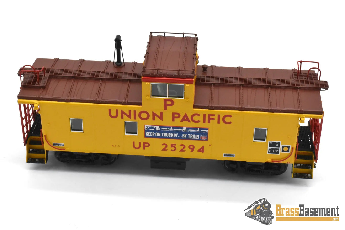 HO Brass - OMI 3972.1 Union Pacific UP CA-5 Caboose #25294 ’Keep on Truckin BY TRAIN’- MINT Caboose