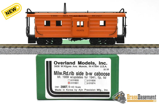 HO Brass OMI 3987.1 Milwaukee Road ’Rib Side’ Bay Window Caboose #01851 1941 UPDATES F/P Freight