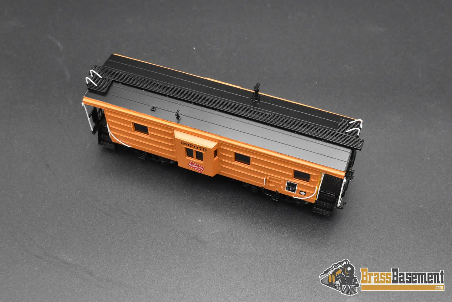 HO Brass – OMI 3990.1 MILW Milwaukee Road Rib‑Side Caboose – #992079 – F/P – Mint Caboose