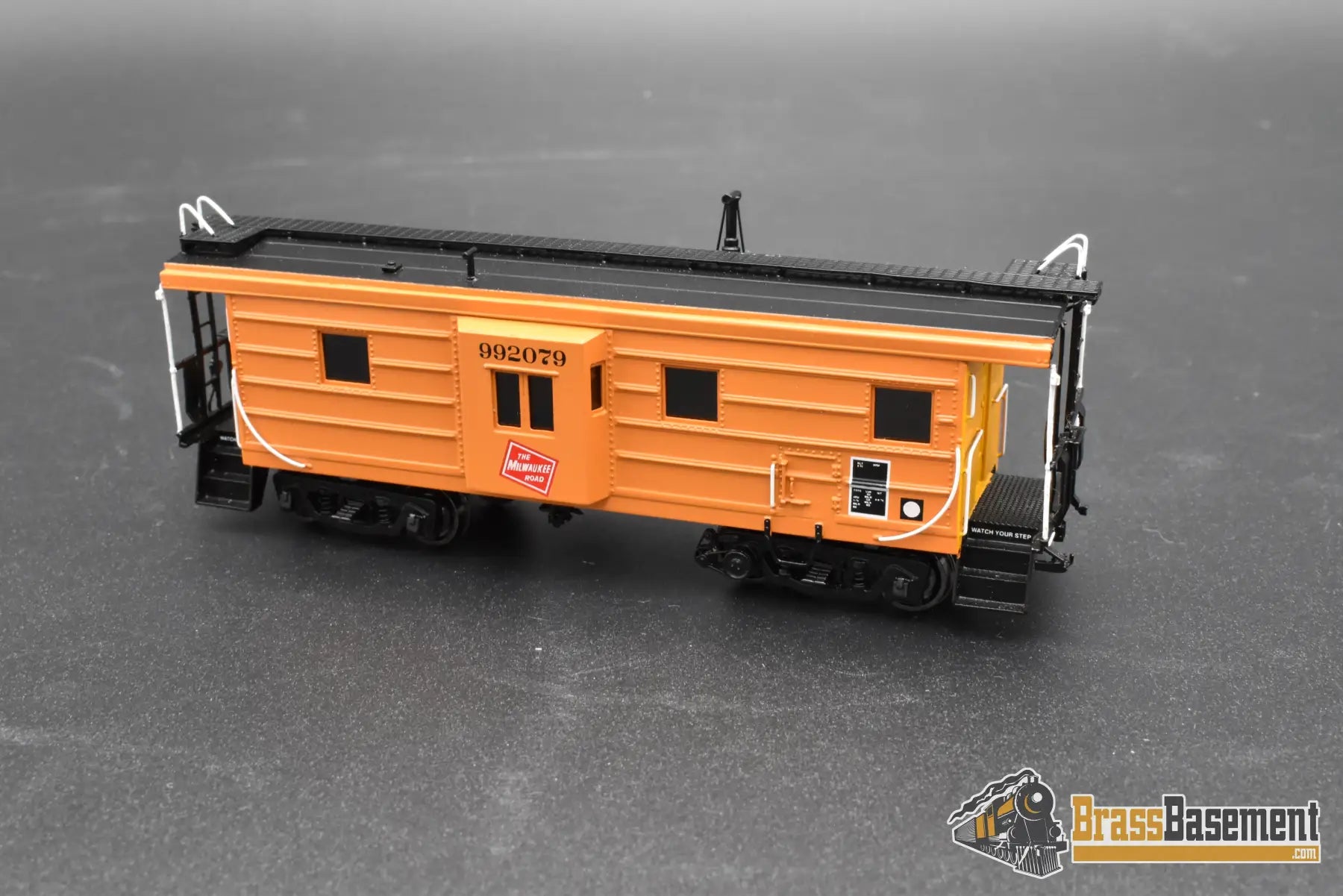 HO Brass – OMI 3990.1 MILW Milwaukee Road Rib‑Side Caboose – #992079 – F/P – Mint Caboose