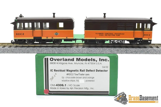HO Brass - OMI 4306.1 IC Illinois Central - Magnetic Rail Defect Detector #RDC2 Diesel