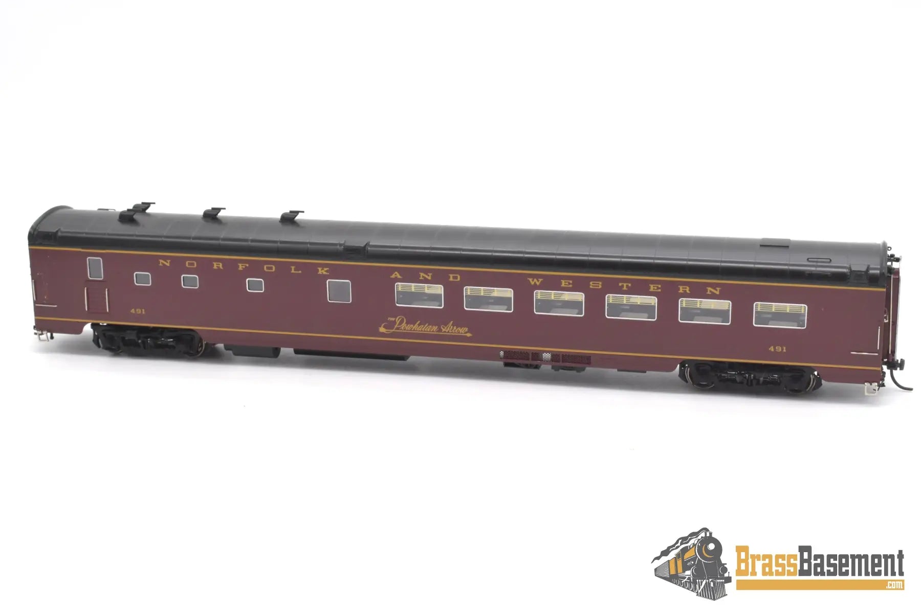 Ho Brass - Omi 4314.1 N&W Norfolk & Western ’Powhatan Arrow’ 5 Car Passenger Set F/P Full