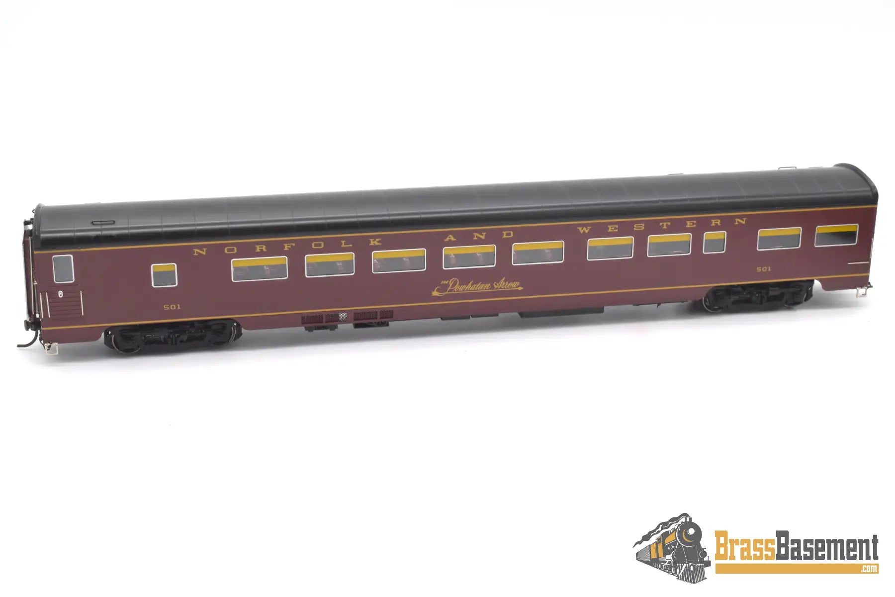Ho Brass - Omi 4314.1 N&W Norfolk & Western ’Powhatan Arrow’ 5 Car Passenger Set F/P Full