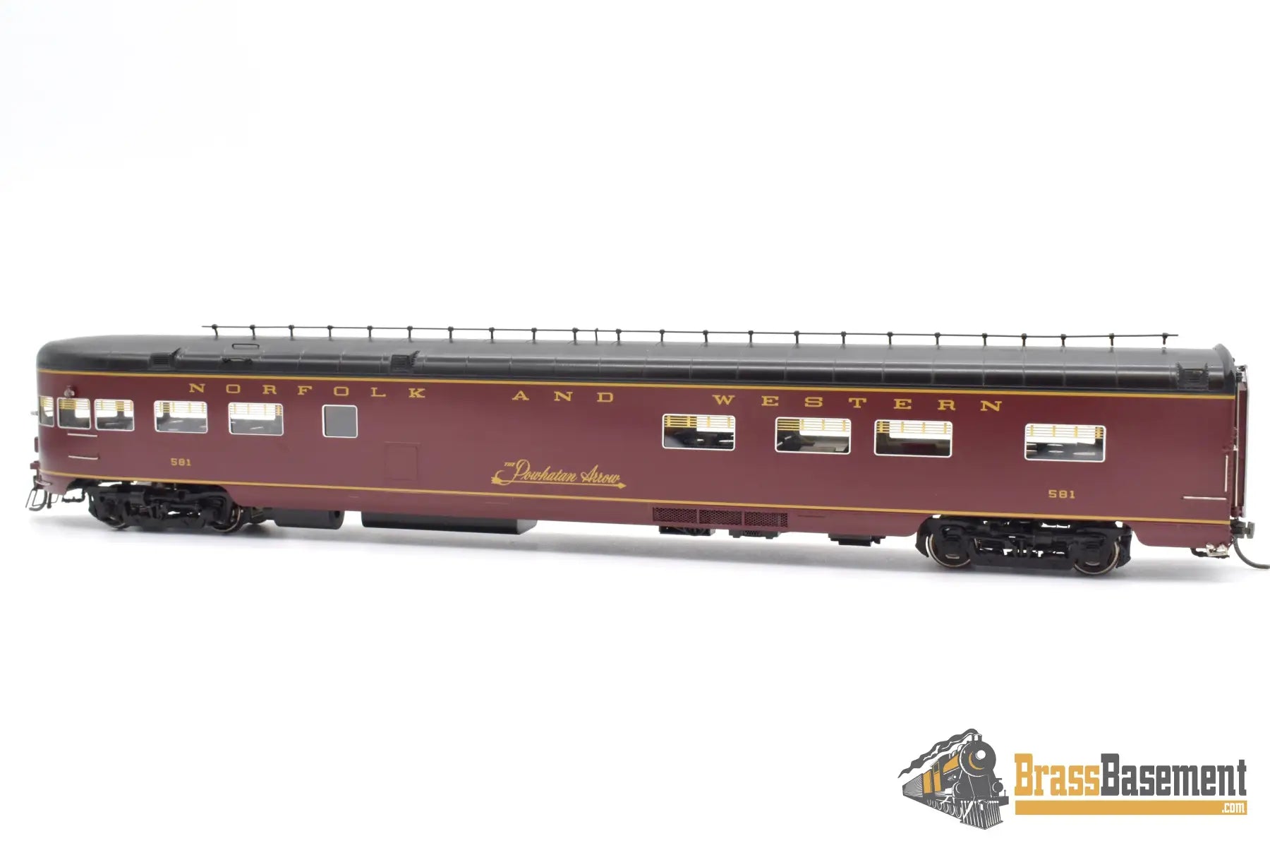 Ho Brass - Omi 4314.1 N&W Norfolk & Western ’Powhatan Arrow’ 5 Car Passenger Set F/P Full