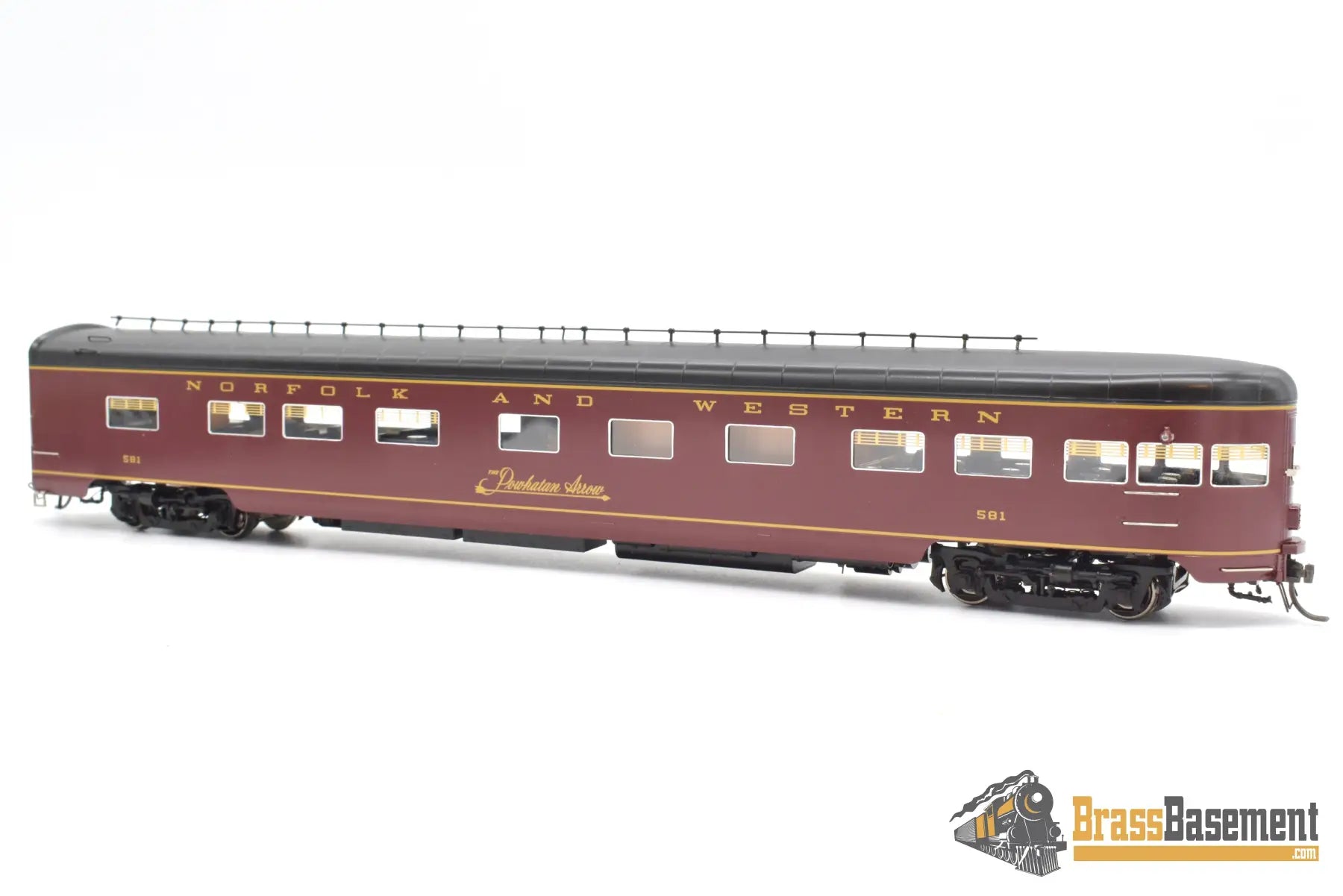 Ho Brass - Omi 4314.1 N&W Norfolk & Western ’Powhatan Arrow’ 5 Car Passenger Set F/P Full