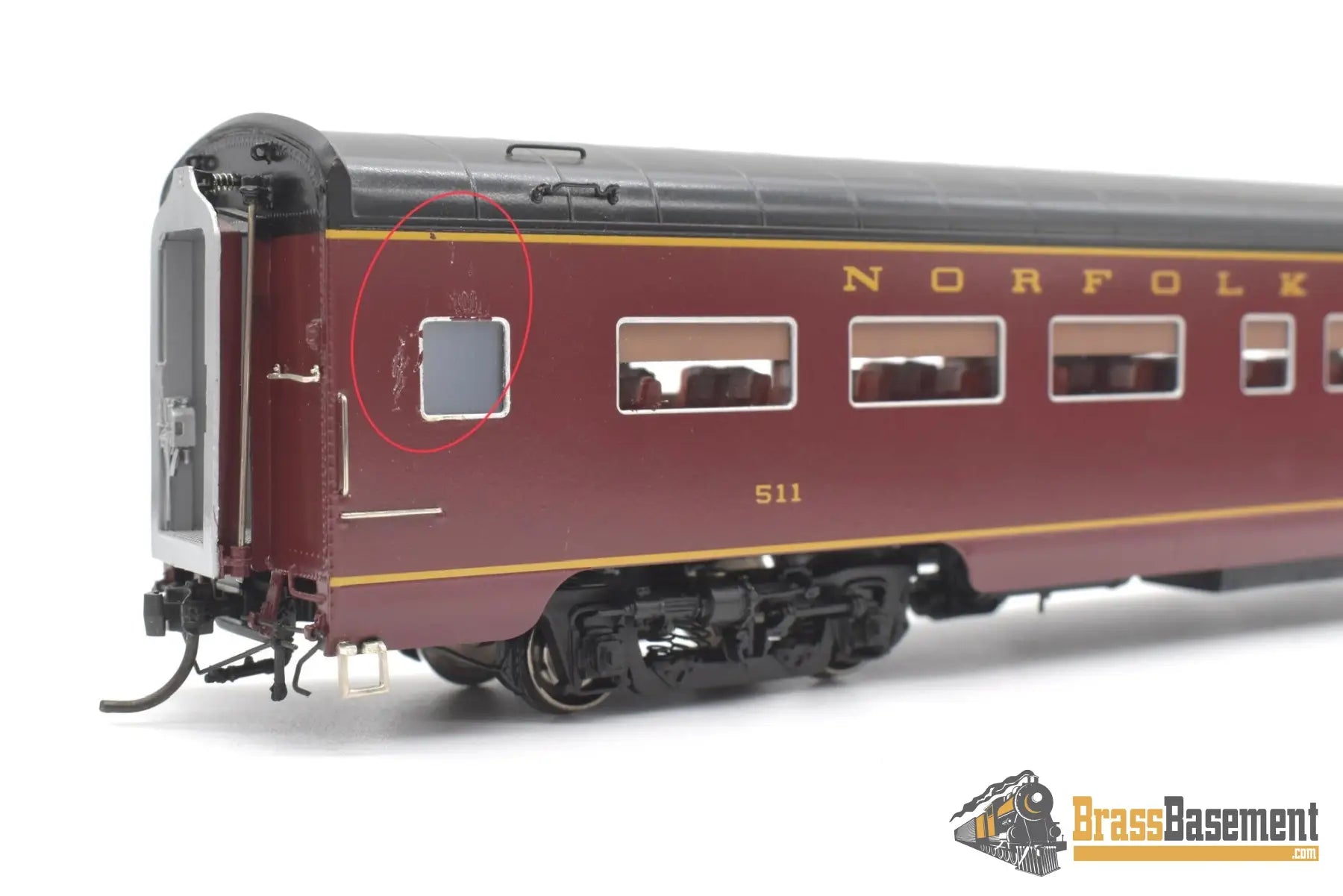 Ho Brass - Omi 4314.1 N&W Norfolk & Western ’Powhatan Arrow’ 5 Car Passenger Set F/P Full