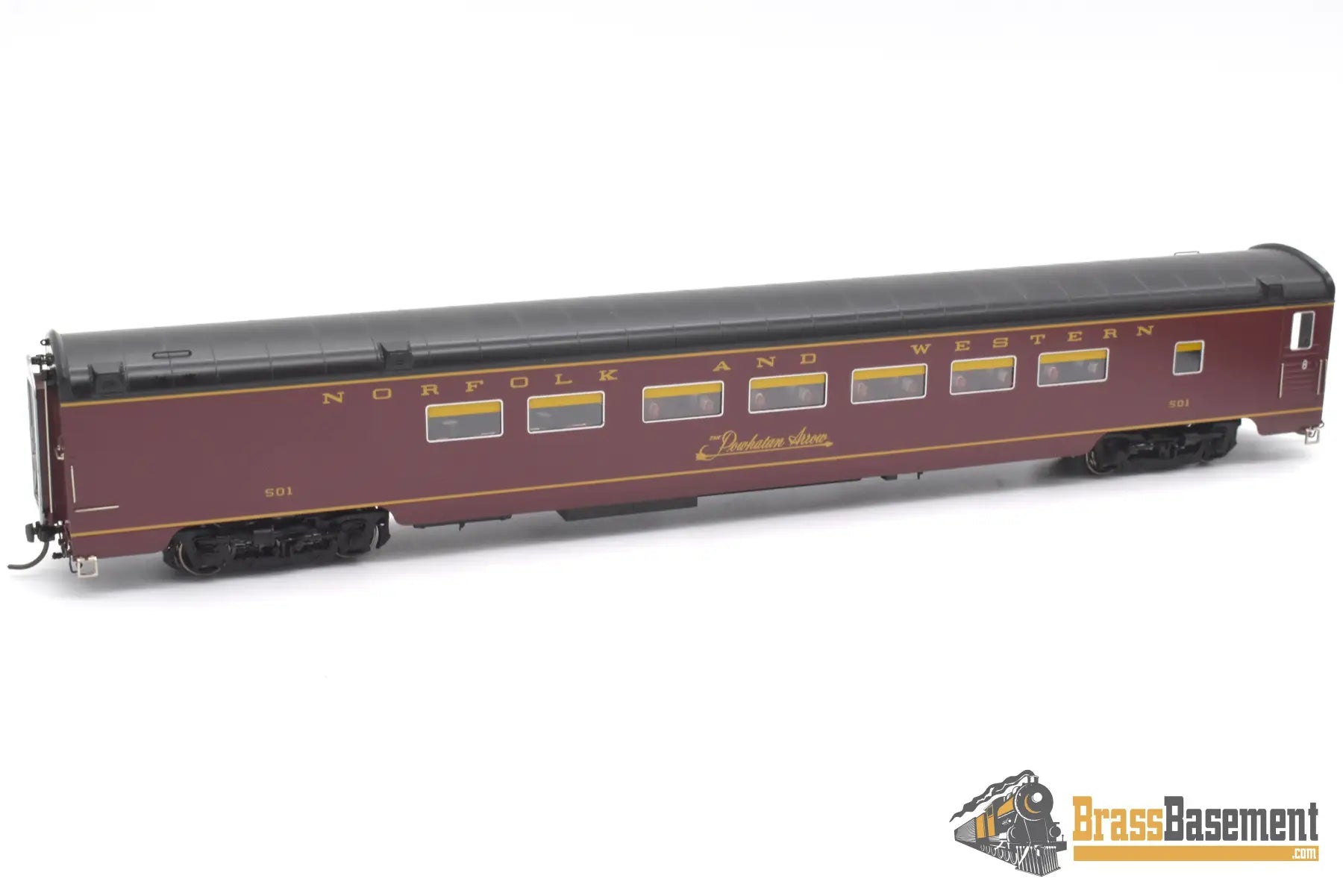 Ho Brass - Omi 4314.1 N&W Norfolk & Western ’Powhatan Arrow’ 5 Car Passenger Set F/P Full