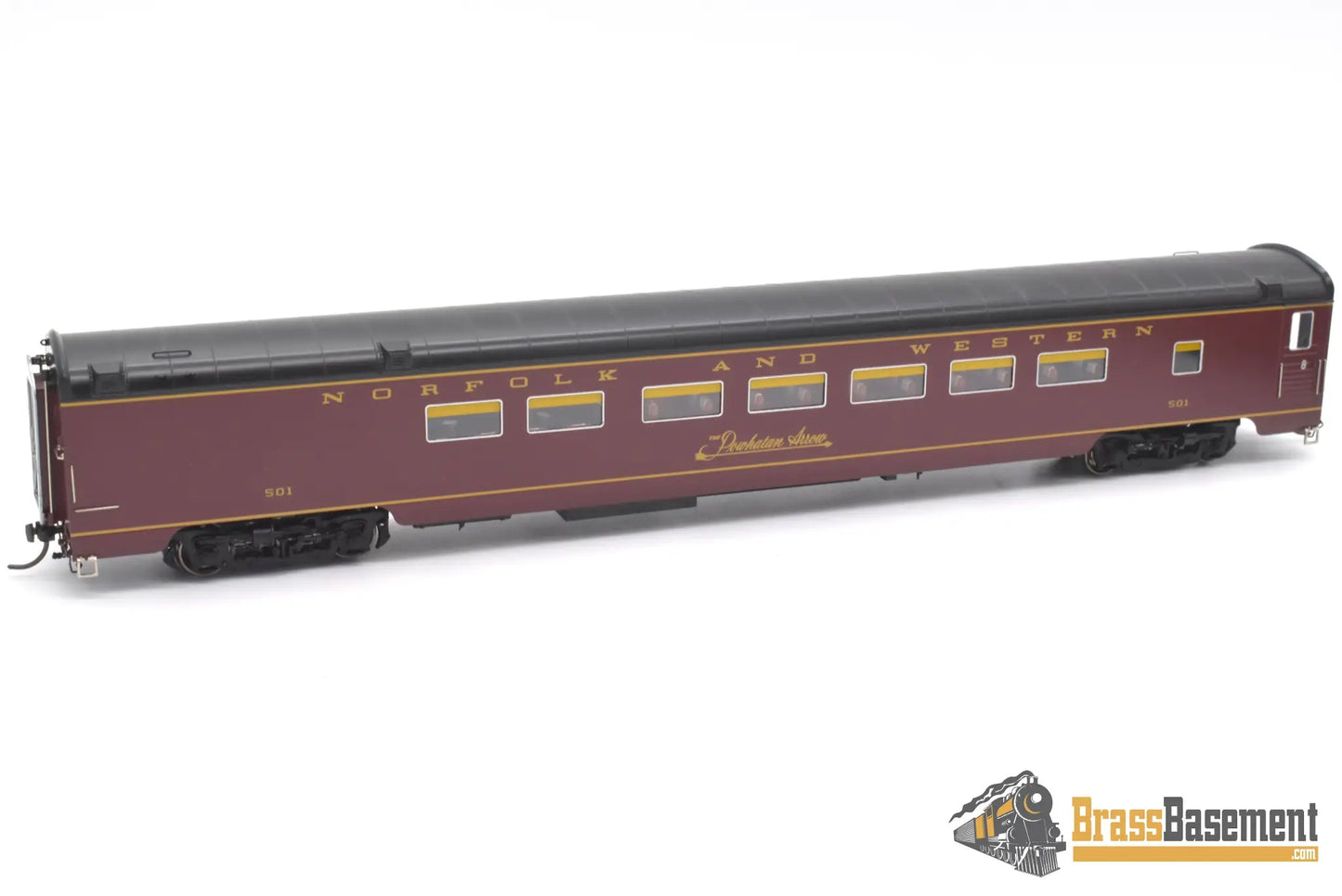 Ho Brass - Omi 4314.1 N&W Norfolk & Western ’Powhatan Arrow’ 5 Car Passenger Set F/P Full