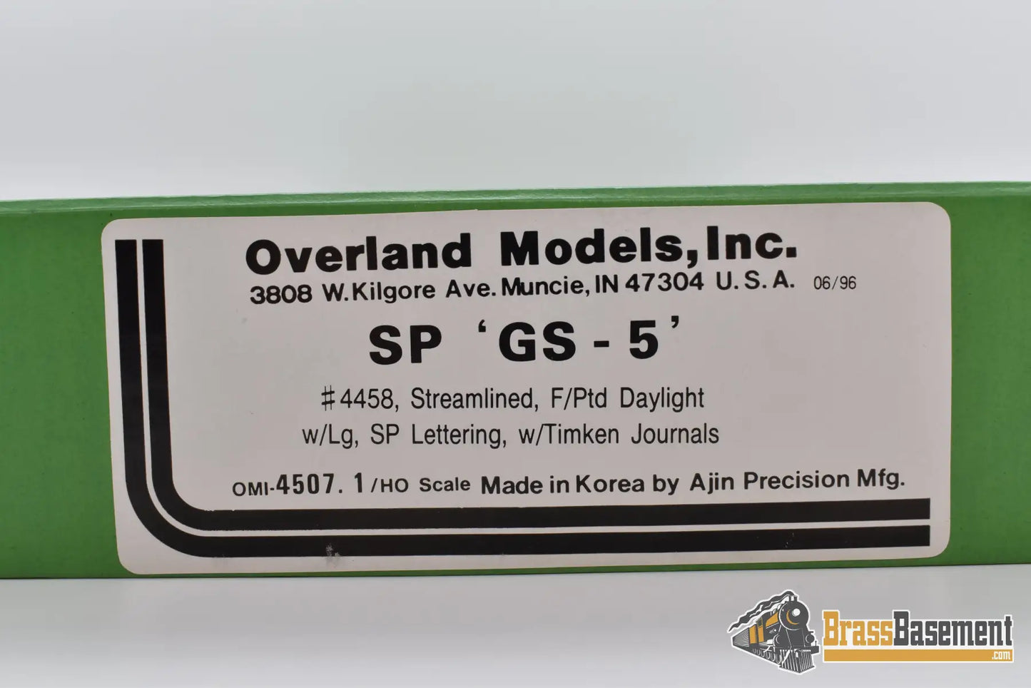 Ho Brass - Omi 4507.1 Sp Southern Pacific Daylight Gs - 5 #4458 W/ Timken Journals Steam