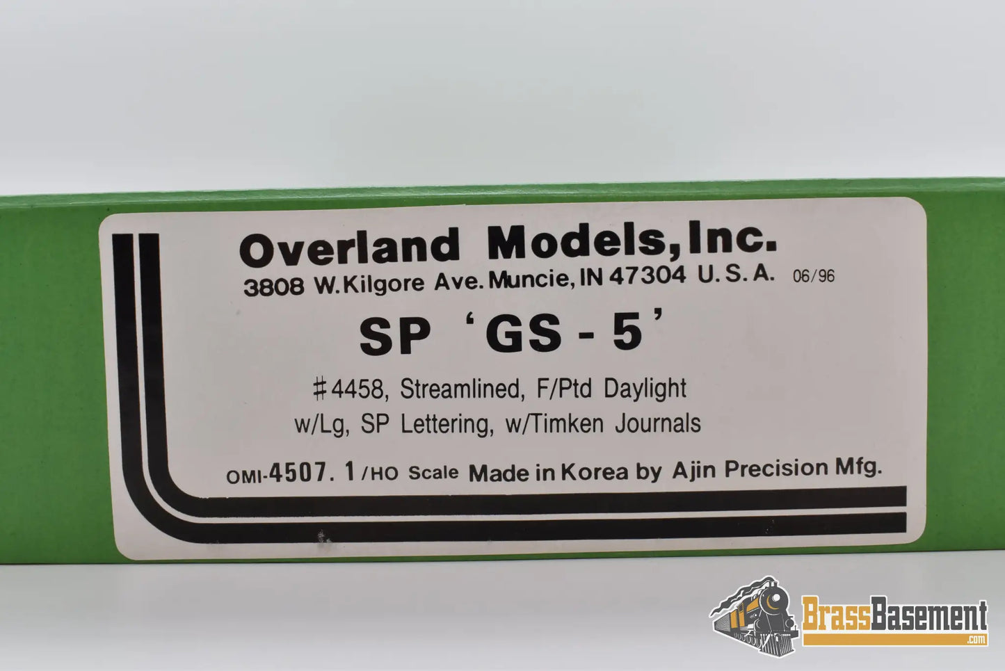 Ho Brass - Omi 4507.1 Sp Southern Pacific Daylight Gs - 5 #4458 W/ Timken Journals Steam