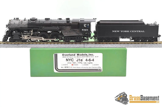Ho Brass - Omi 4518.1 New York Central Nyc J - 1E 4 - 6 - 4 Hudson #5323 F/P Steam