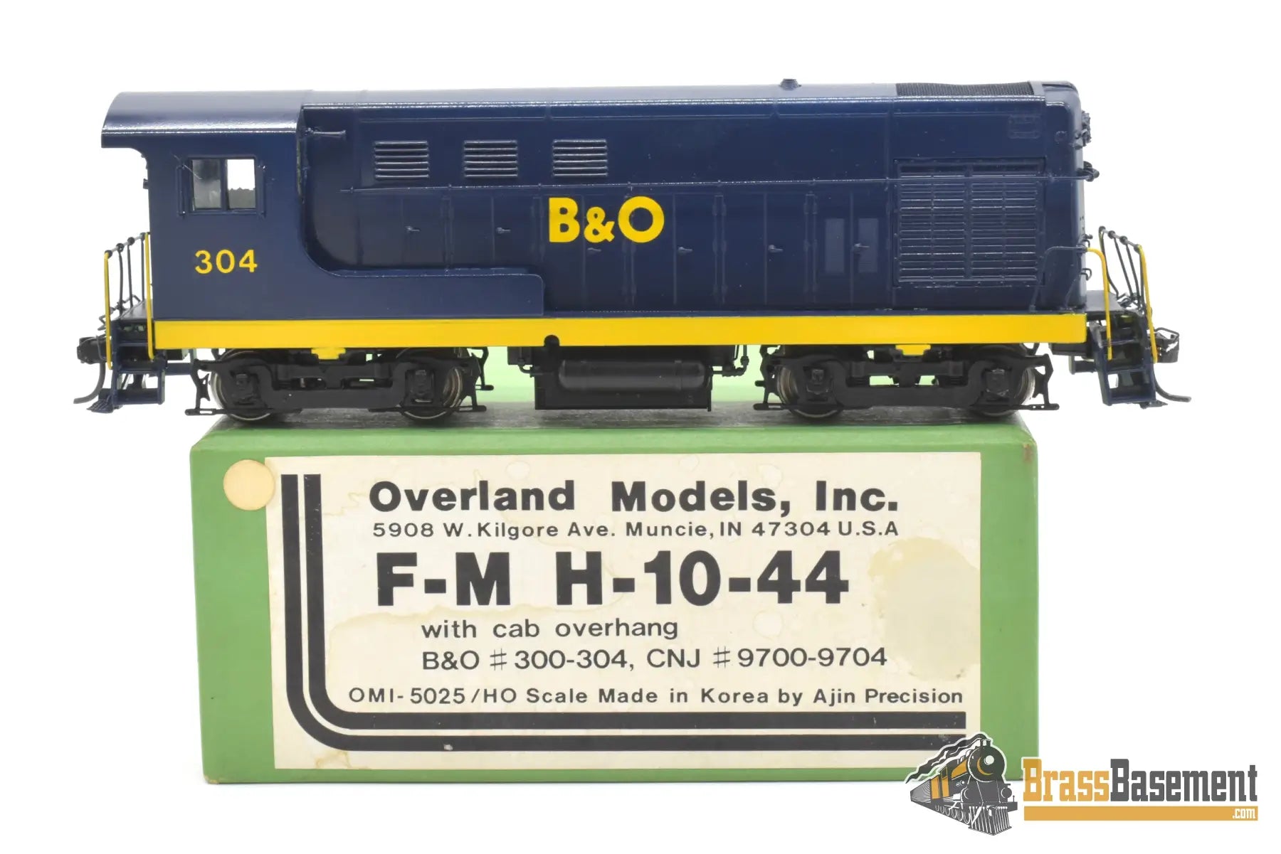 Ho Brass - Omi 5025 Baltimore & Ohio B&O H - 10 - 44 #304 Drop Damage Diesel