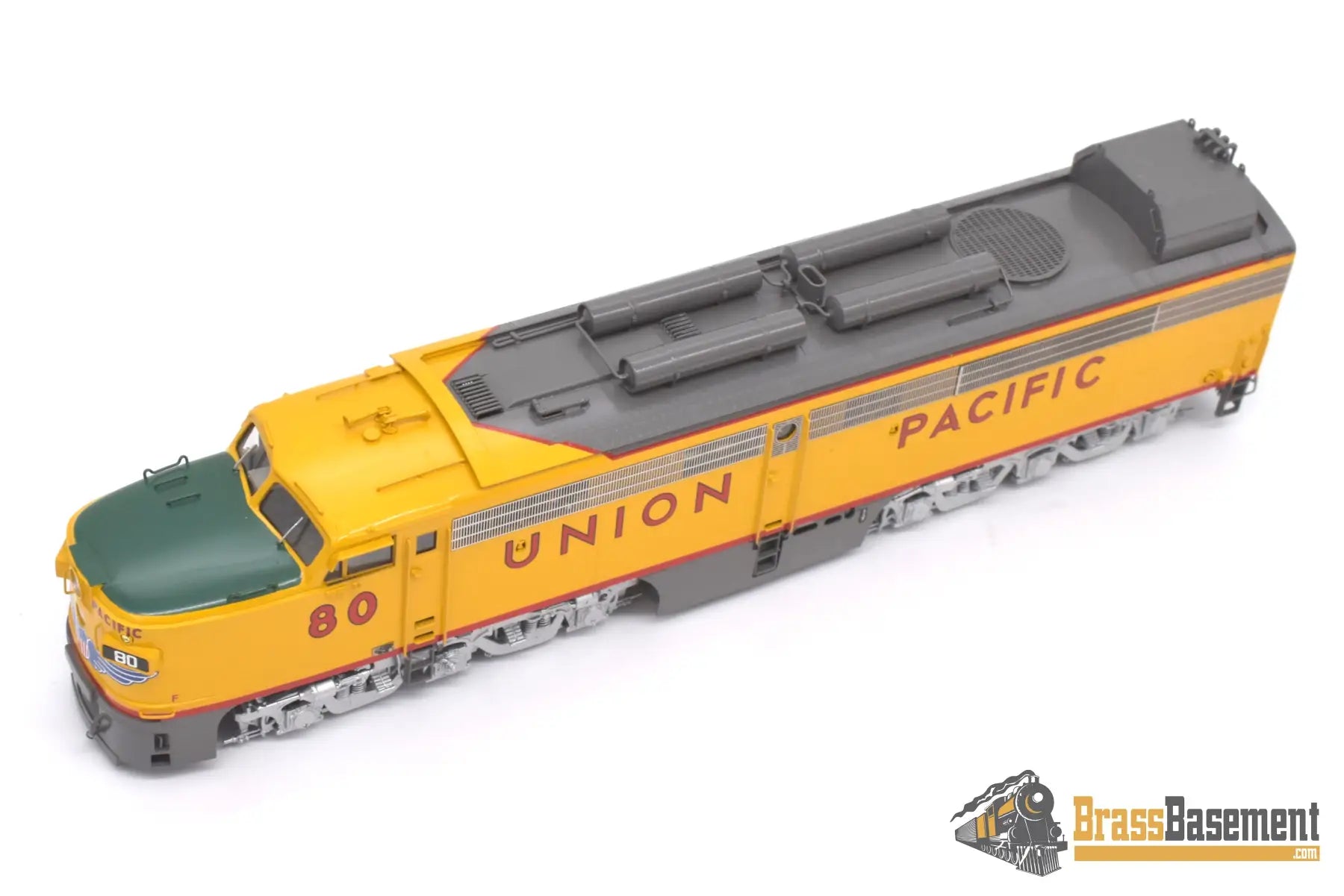 Ho Brass - Omi 5096.1 Overland Union Pacific Up #80/8080 Coal Turbine 3 Unit Set Factory Painted