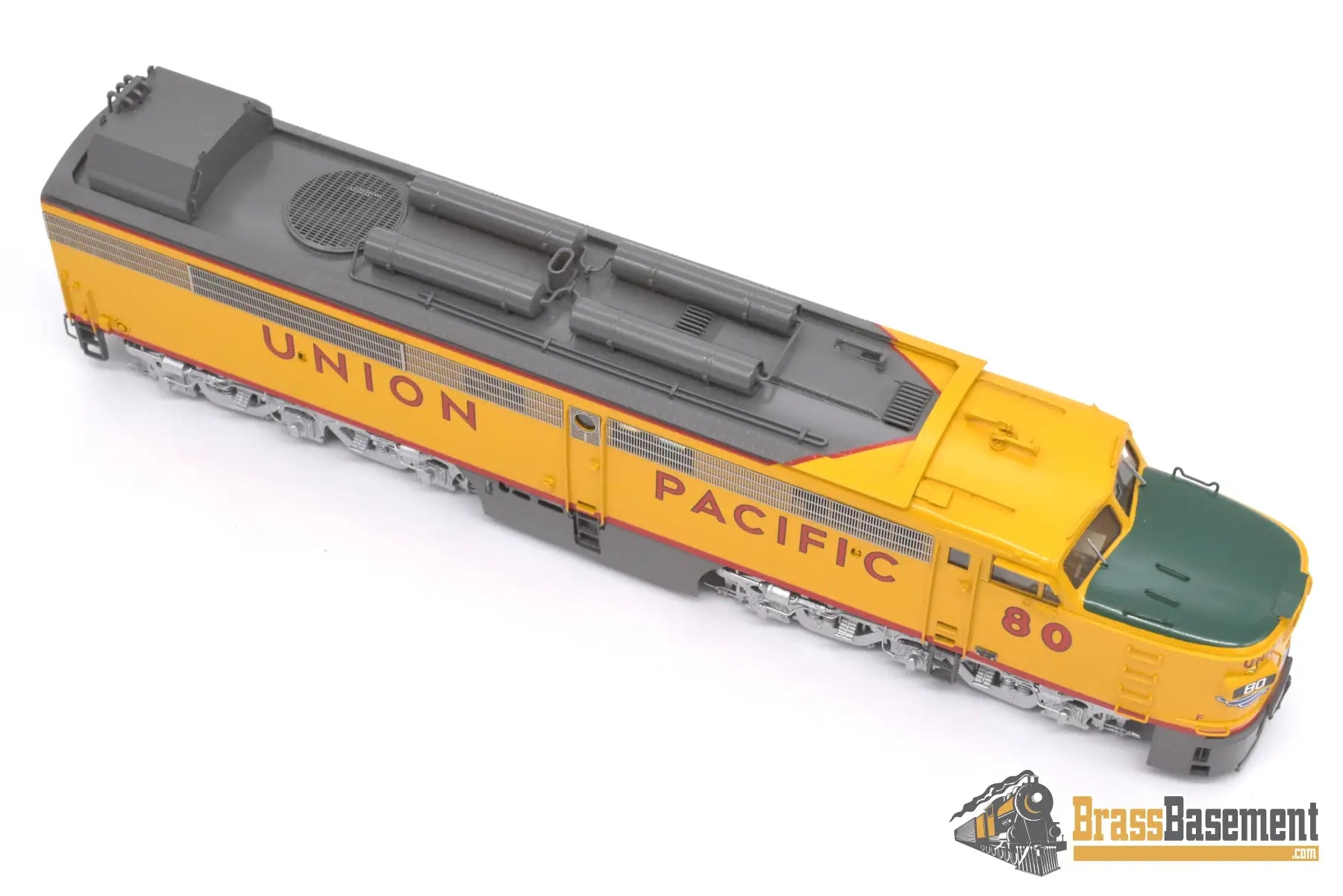 Ho Brass - Omi 5096.1 Overland Union Pacific Up #80/8080 Coal Turbine 3 Unit Set Factory Painted