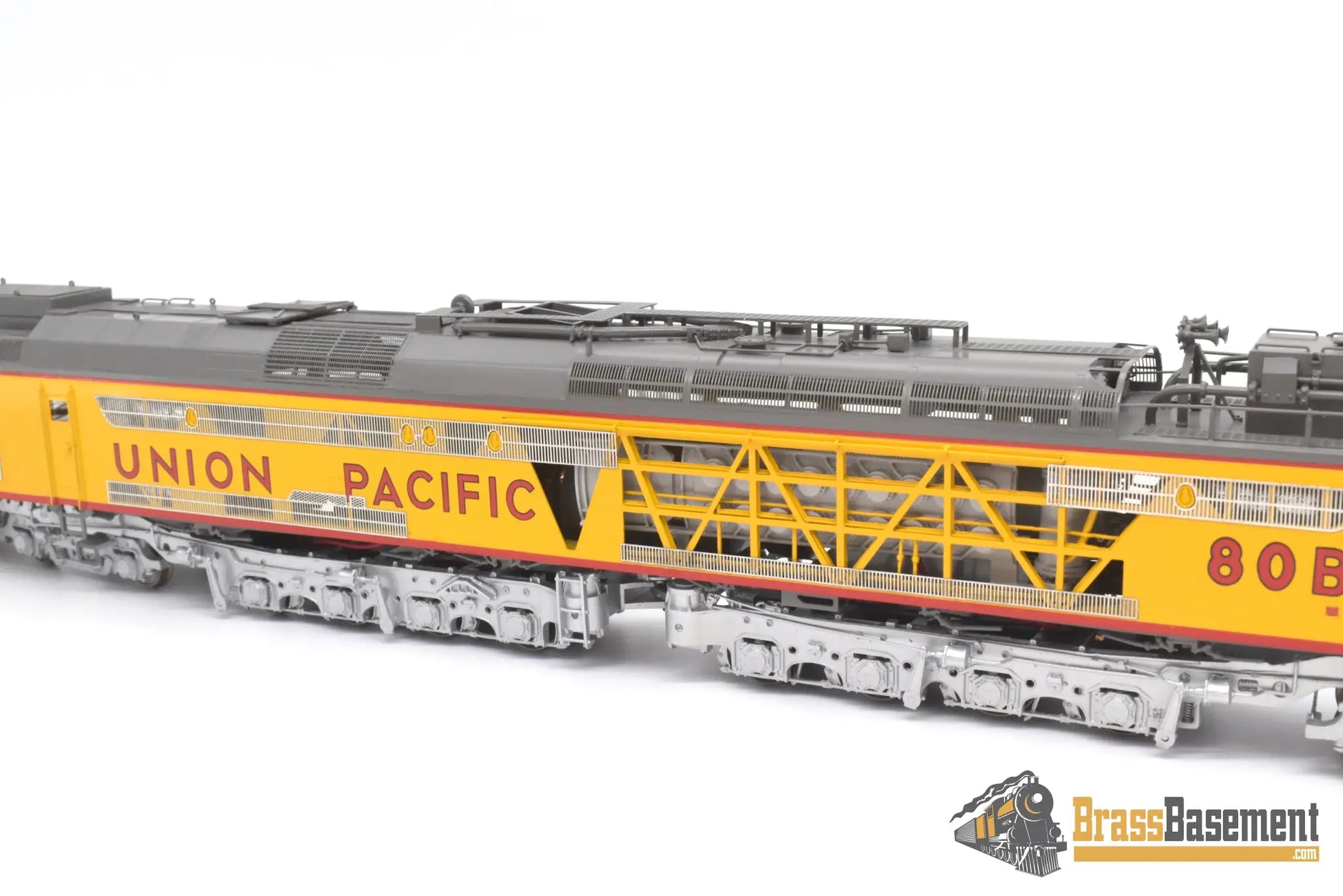 Ho Brass - Omi 5096.1 Overland Union Pacific Up #80/8080 Coal Turbine 3 Unit Set Factory Painted