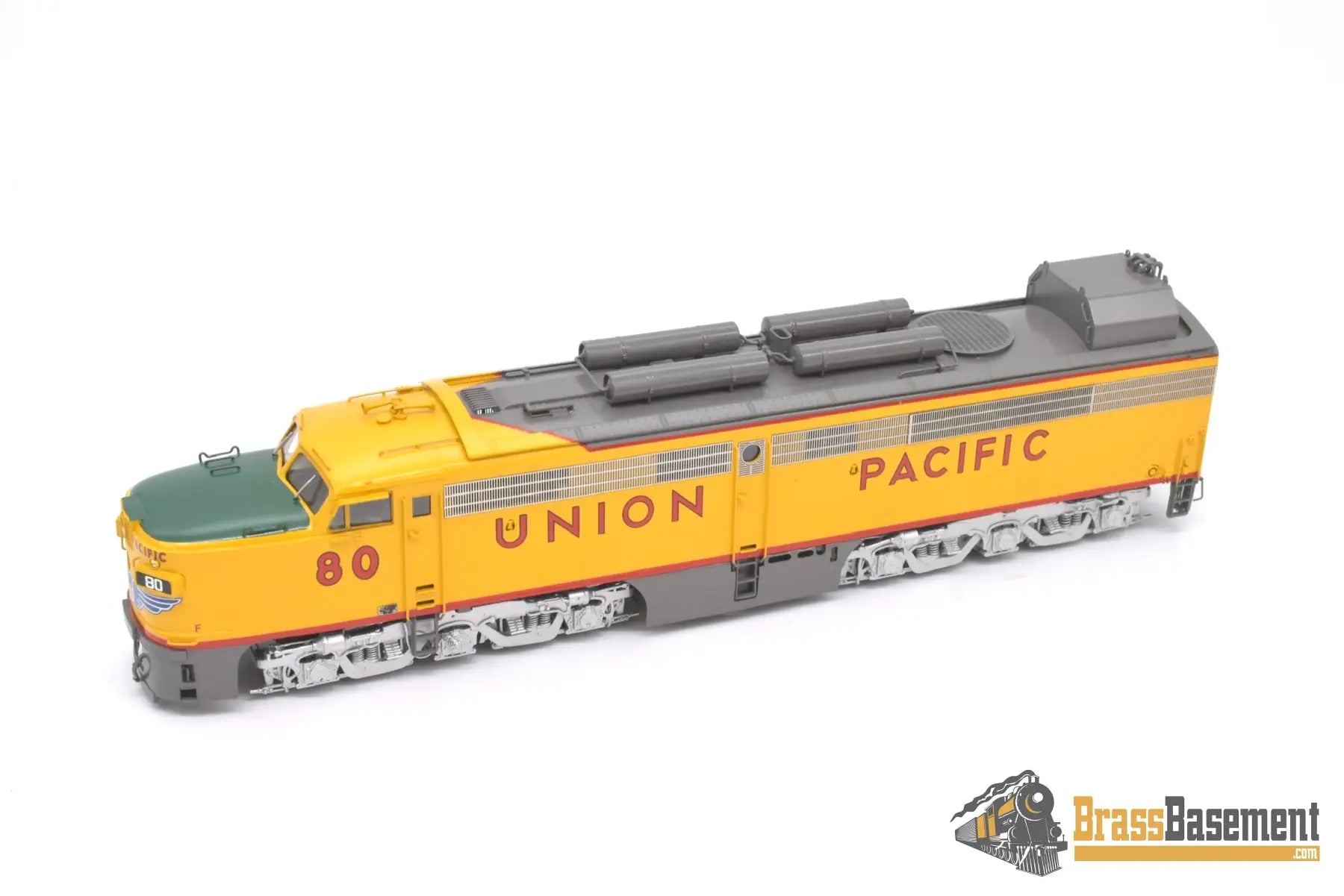 Ho Brass - Omi 5096.1 Overland Union Pacific Up #80/8080 Coal Turbine 3 Unit Set Factory Painted