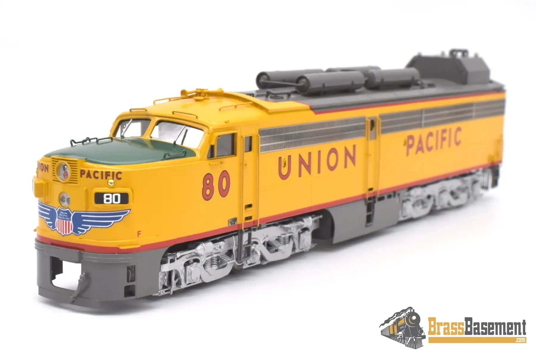 Ho Brass - Omi 5096.1 Overland Union Pacific Up #80/8080 Coal Turbine 3 Unit Set Factory Painted