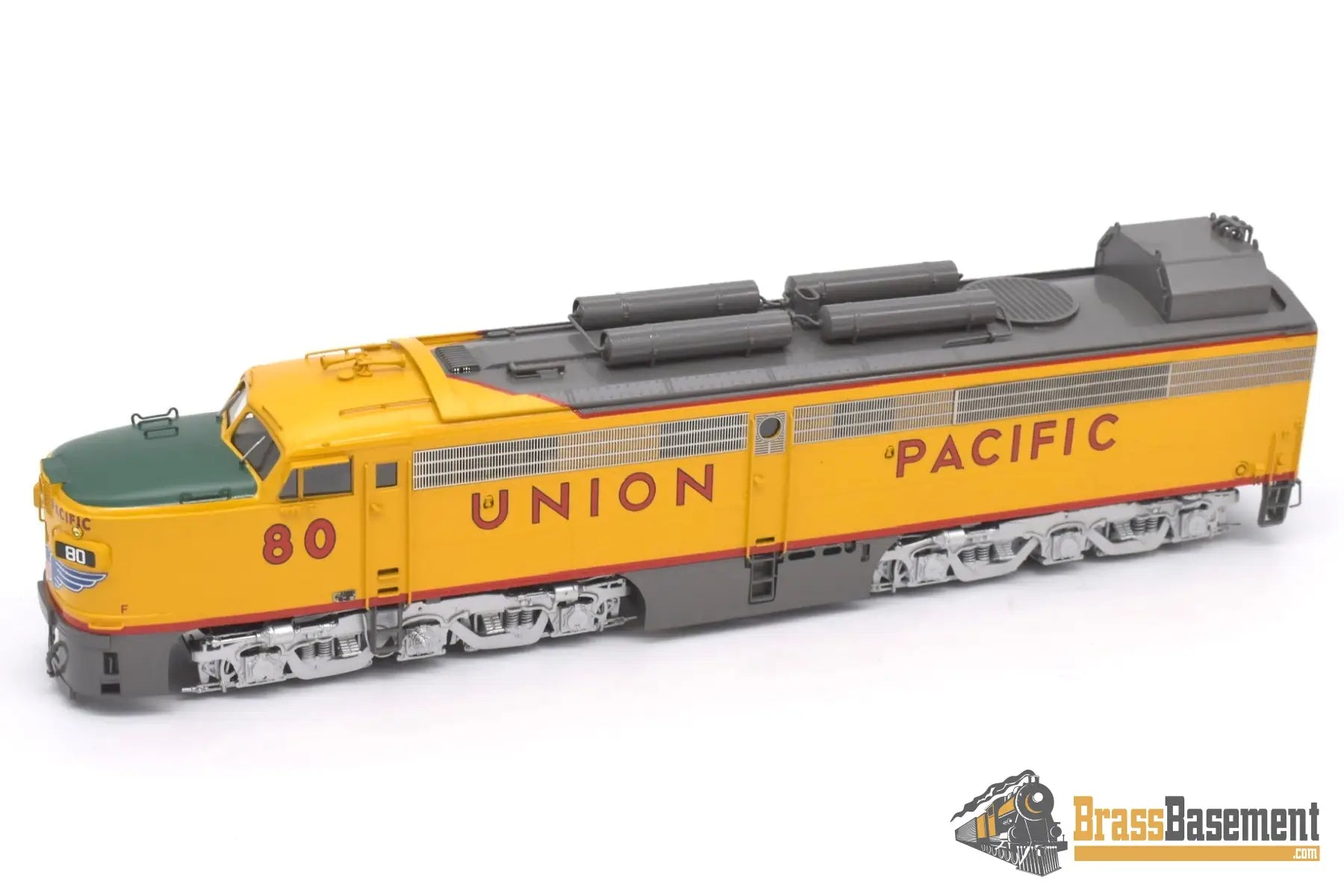 Ho Brass - Omi 5096.1 Overland Union Pacific Up #80/8080 Coal Turbine 3 Unit Set Factory Painted