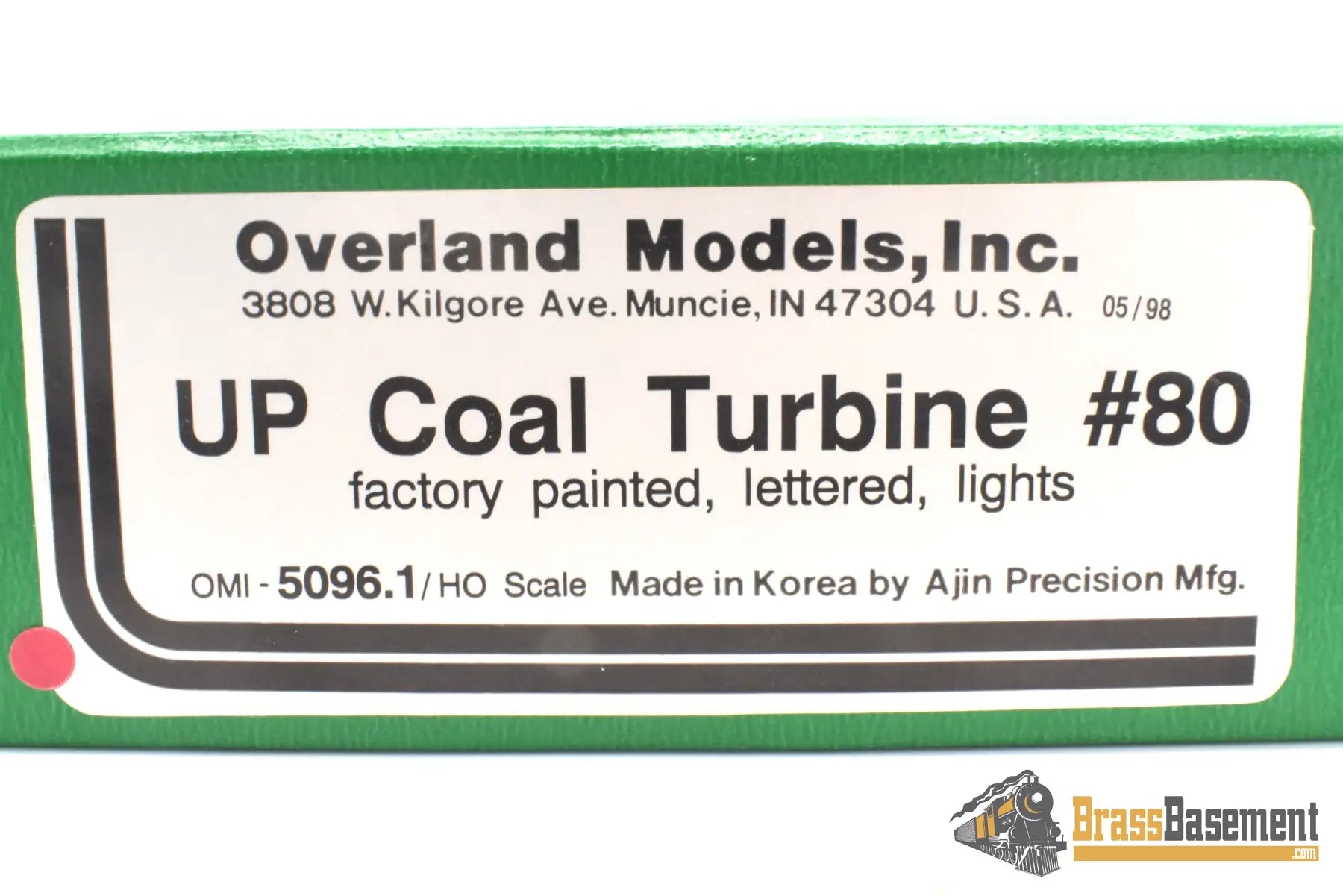 Ho Brass - Omi 5096.1 Overland Union Pacific Up #80/8080 Coal Turbine 3 Unit Set Factory Painted