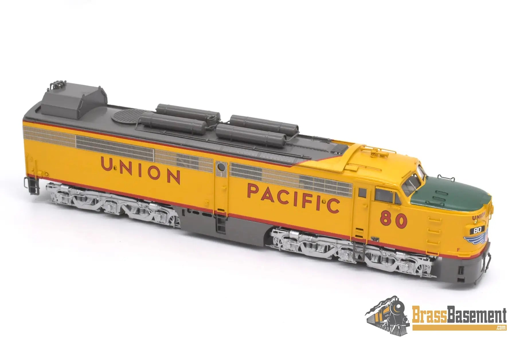 Ho Brass - Omi 5096.1 Overland Union Pacific Up #80/8080 Coal Turbine 3 Unit Set Factory Painted